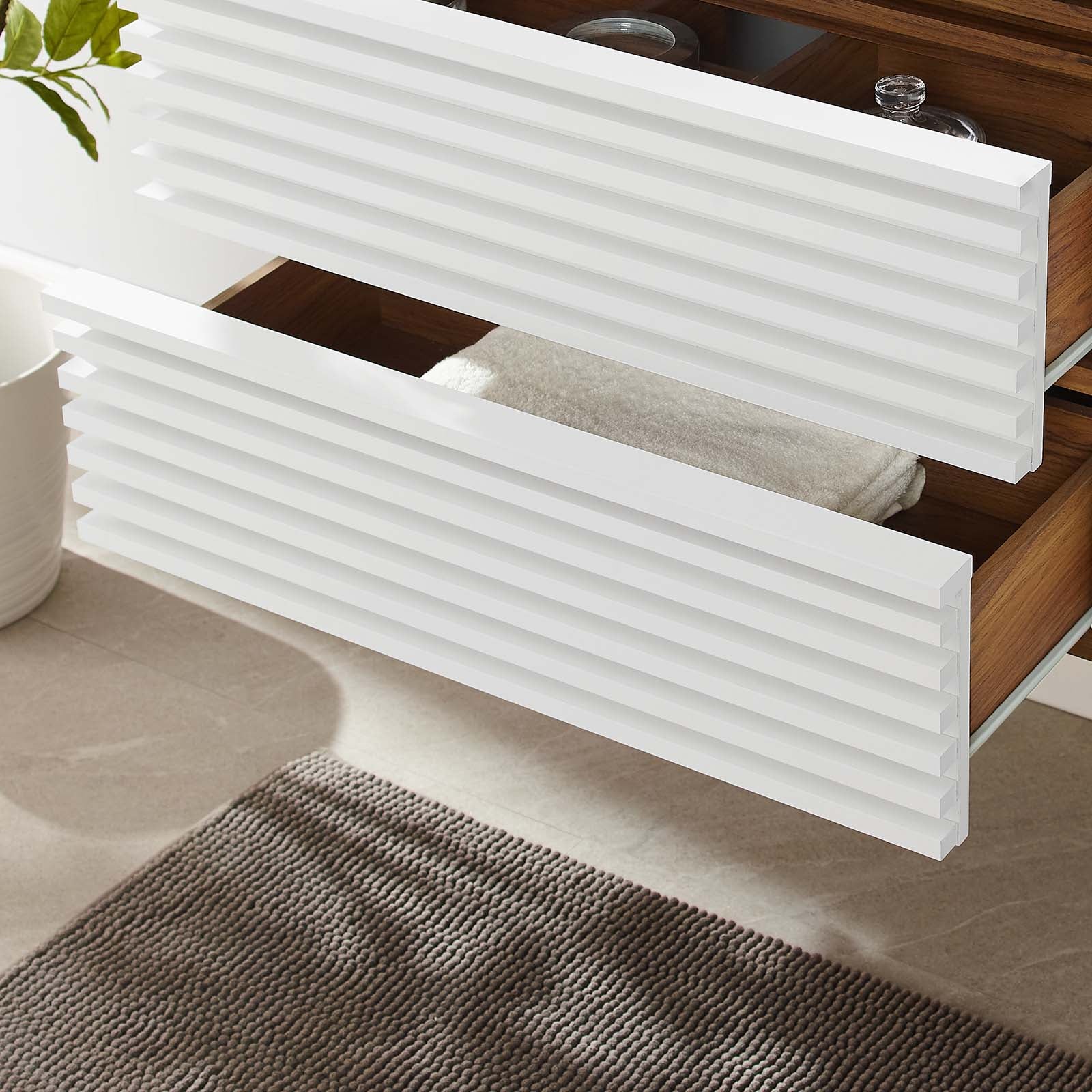 Render 30" Wall-Mount Bathroom Vanity By Modway - EEI-4850 | Bathroom Accessories | Modishstore - 47