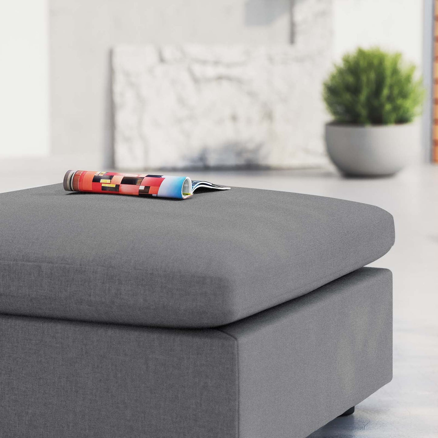 Modway Commix Sunbrella® Outdoor Patio Ottoman | Outdoor Sofas, Loveseats & Sectionals | 