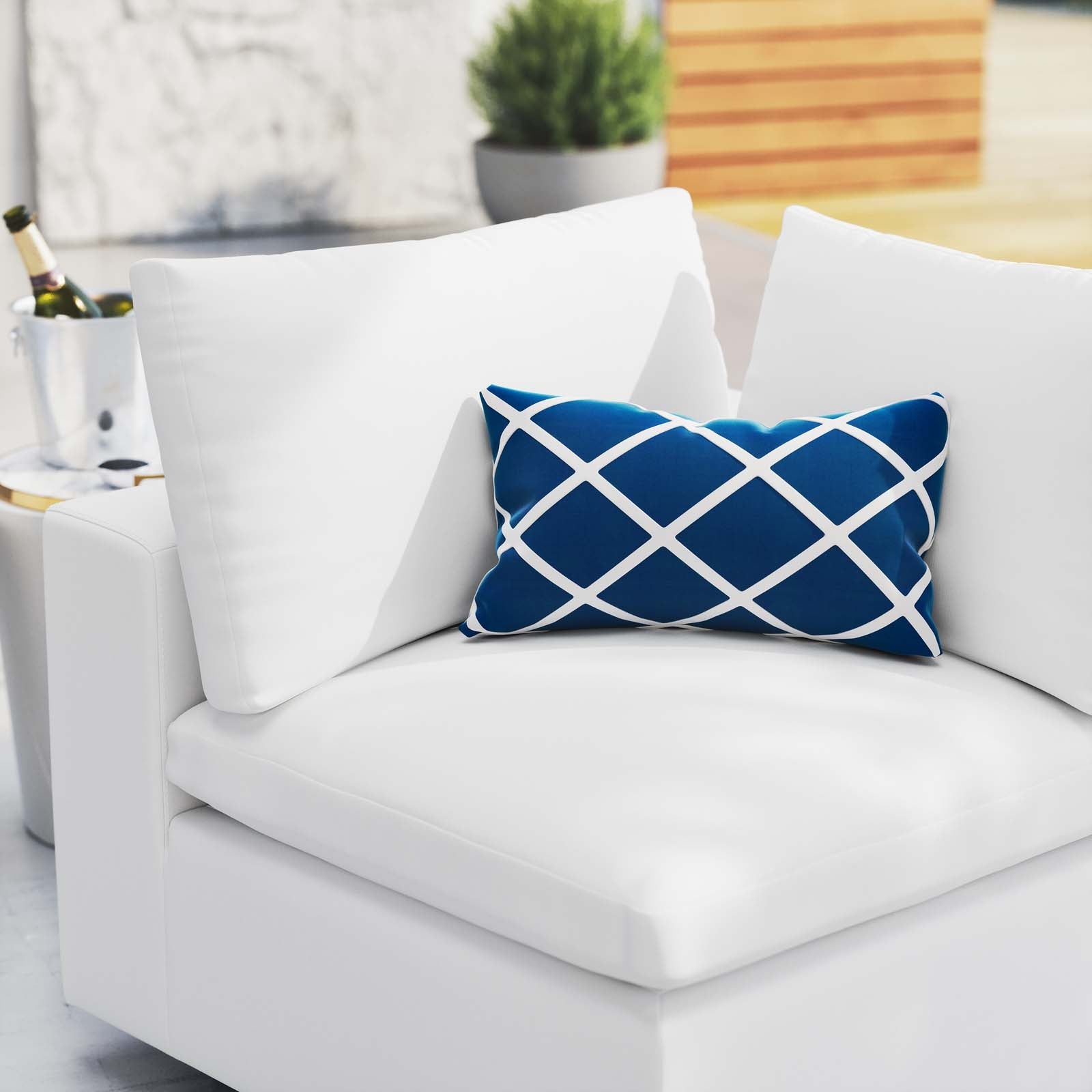 Modway Commix Sunbrella® Outdoor Patio Corner Chair | Outdoor Sofas, Loveseats & Sectionals | 