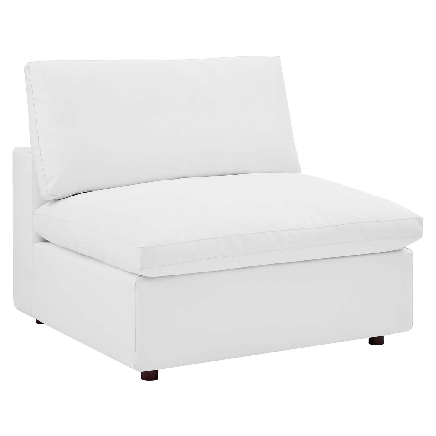 Modway Commix Down Filled Overstuffed Vegan Leather 5-Piece Sectional Sofa | Sofas | 