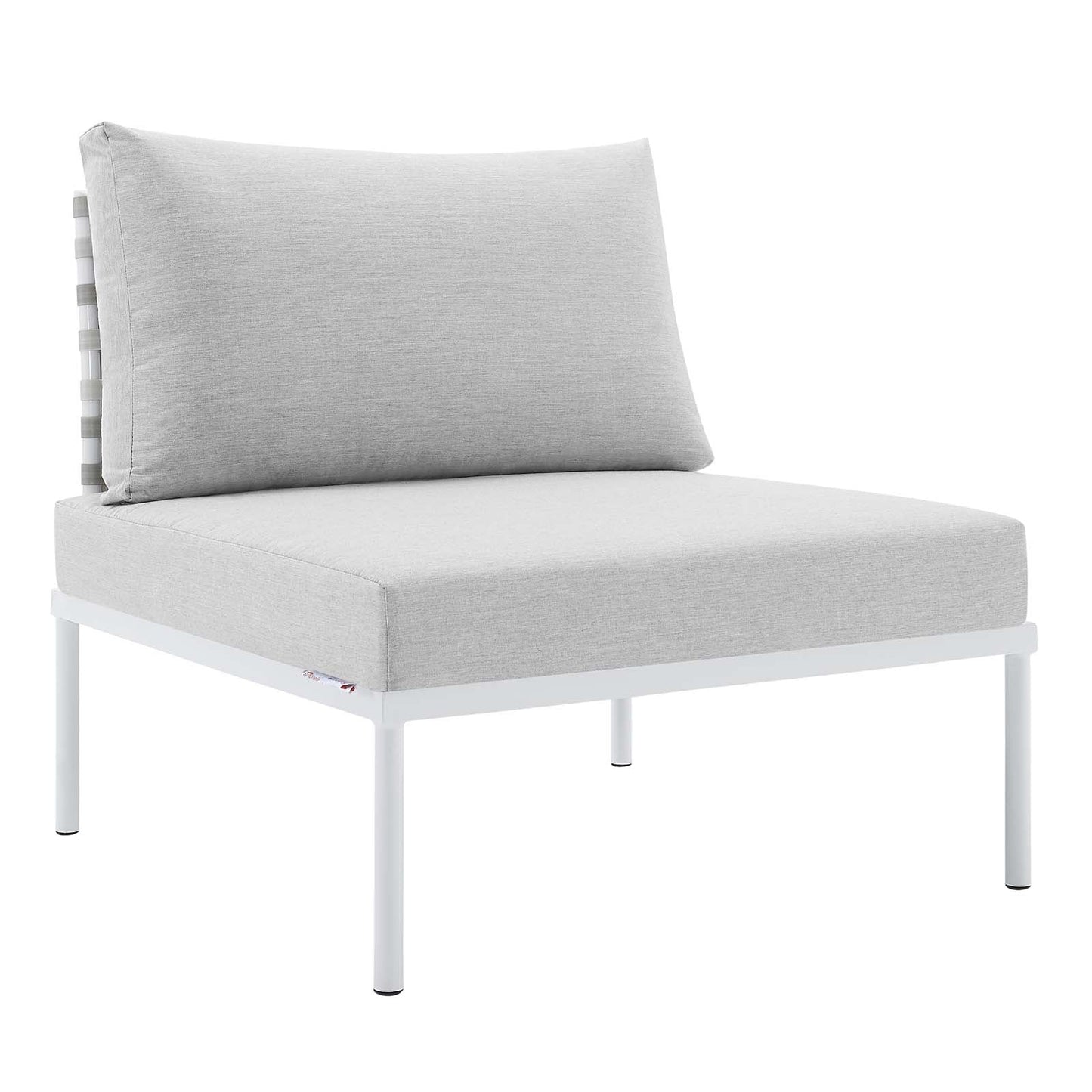 Modway Harmony 6-Piece  Sunbrella® Basket Weave Outdoor Patio Aluminum Sectional Sofa Set | Outdoor Sofas, Loveseats & Sectionals | 