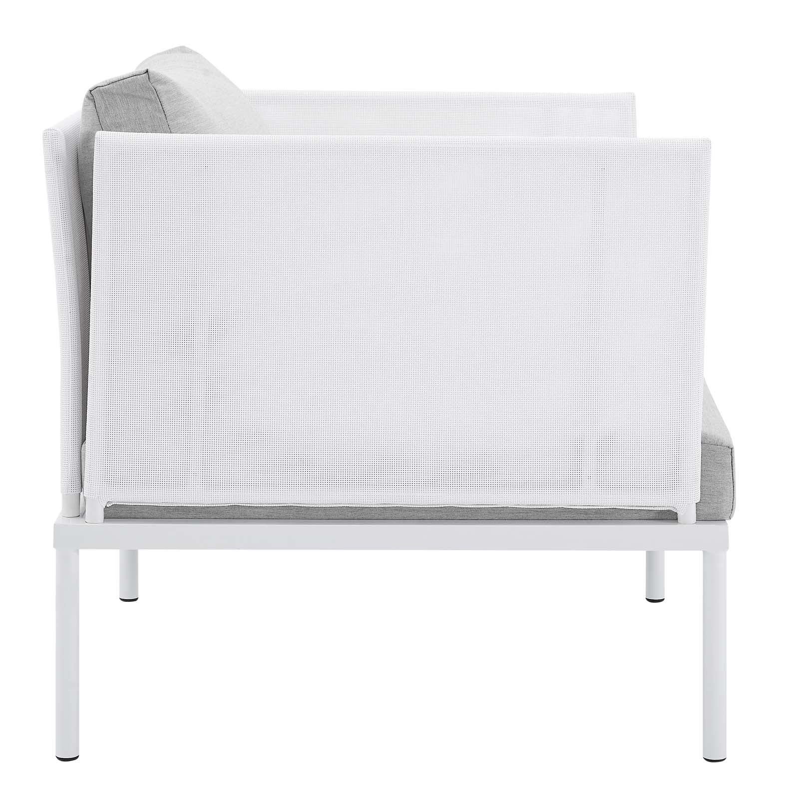 Modway Harmony 7-Piece  Sunbrella® Outdoor Patio Aluminum Sectional Sofa Set | Outdoor Sofas, Loveseats & Sectionals | 