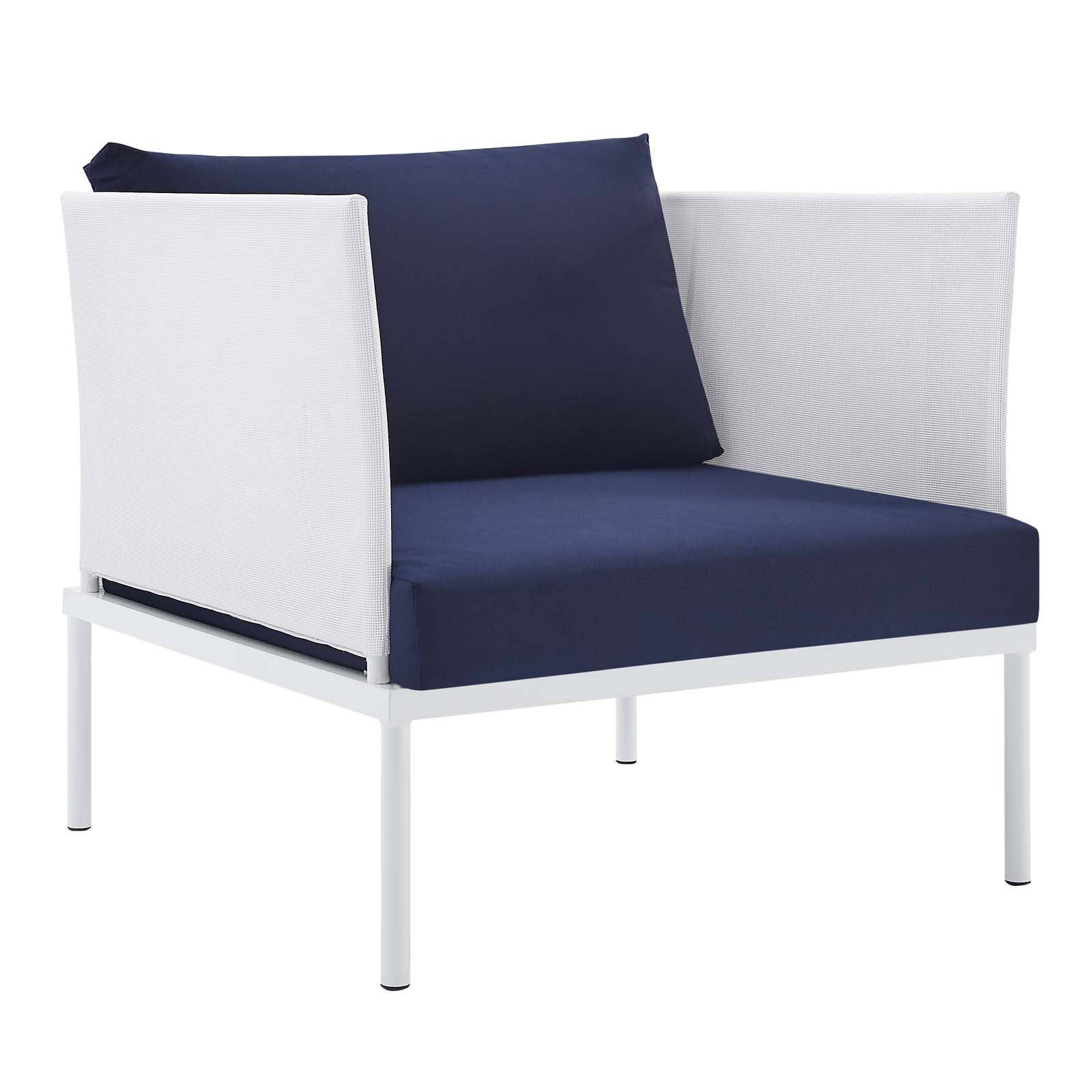 Modway Harmony 7-Piece  Sunbrella® Outdoor Patio Aluminum Sectional Sofa Set | Outdoor Sofas, Loveseats & Sectionals | 