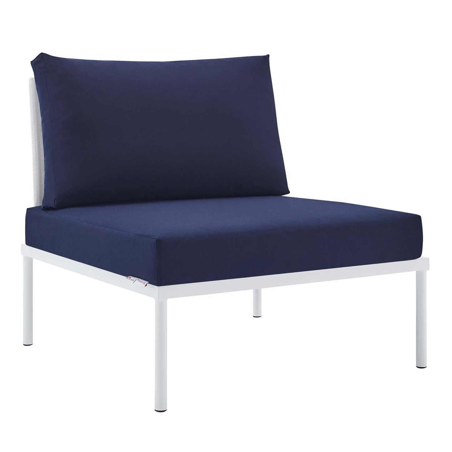 Modway Harmony 8-Piece  Sunbrella® Outdoor Patio Aluminum Sectional Sofa Set | Outdoor Sofas, Loveseats & Sectionals | 