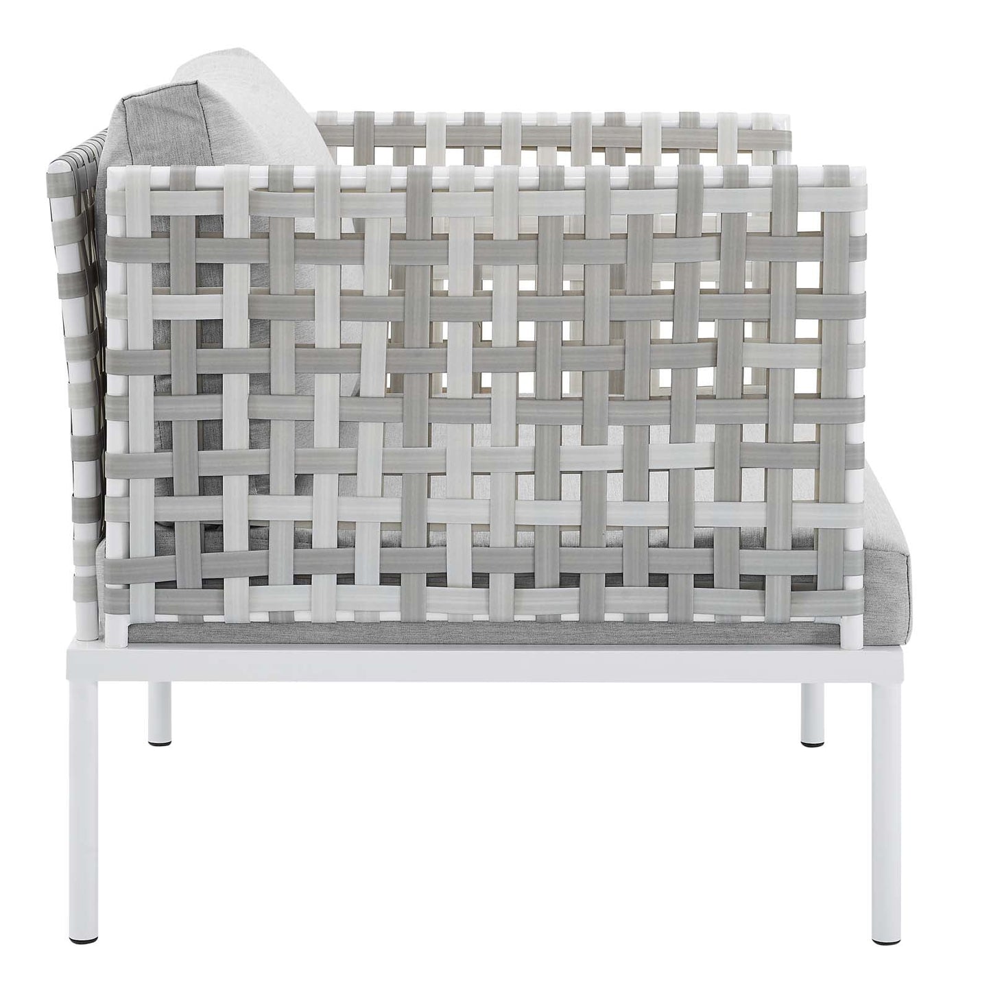 Modway Harmony 10-Piece  Sunbrella® Basket Weave Outdoor Patio Aluminum Sectional Sofa Set | Outdoor Sofas, Loveseats & Sectionals | 