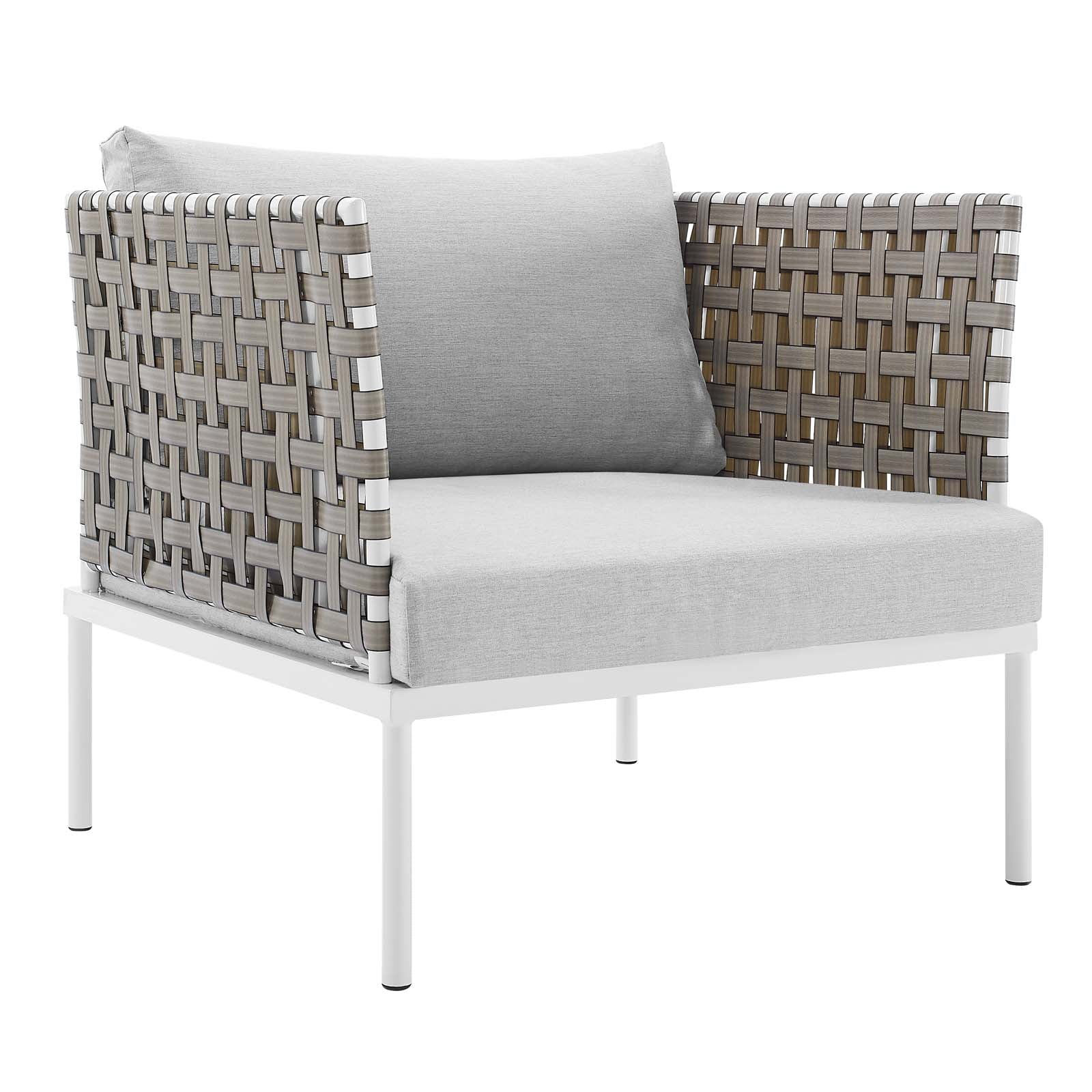 Modway Harmony Sunbrella® Basket Weave Outdoor Patio Aluminum Armchair | Outdoor Chairs | 