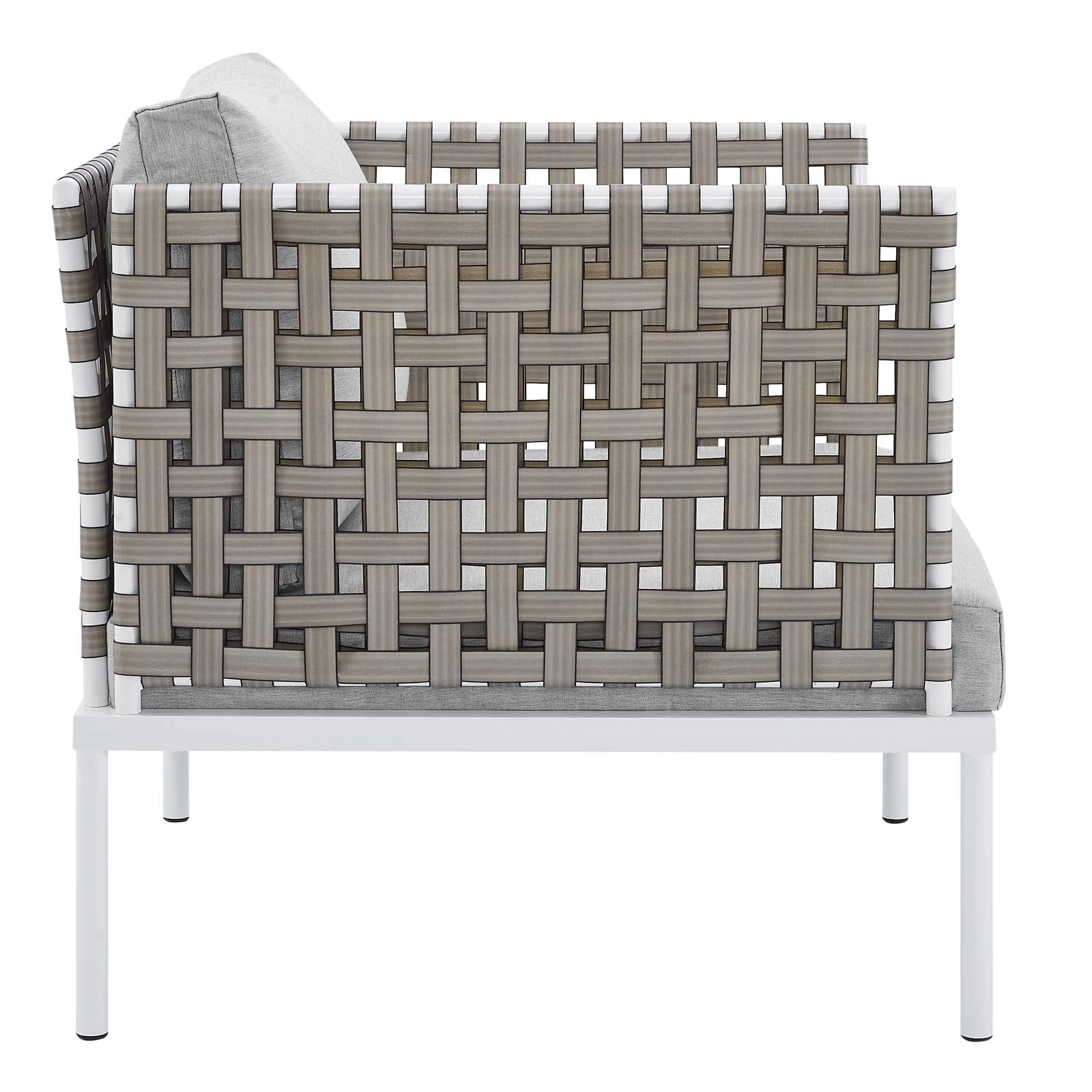 Modway Harmony Sunbrella® Basket Weave Outdoor Patio Aluminum Armchair | Outdoor Chairs | 