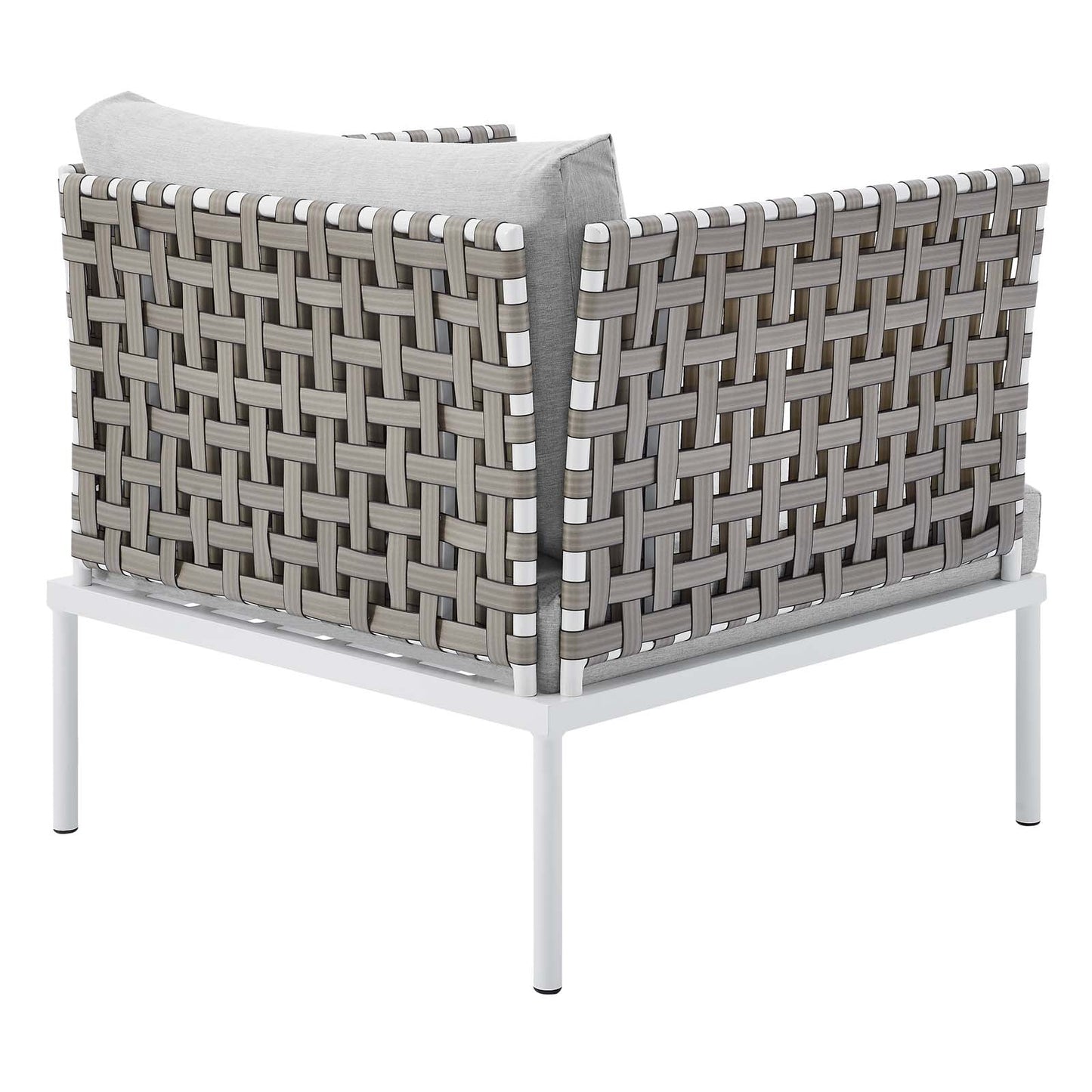 Modway Harmony Sunbrella® Basket Weave Outdoor Patio Aluminum Armchair | Outdoor Chairs | 