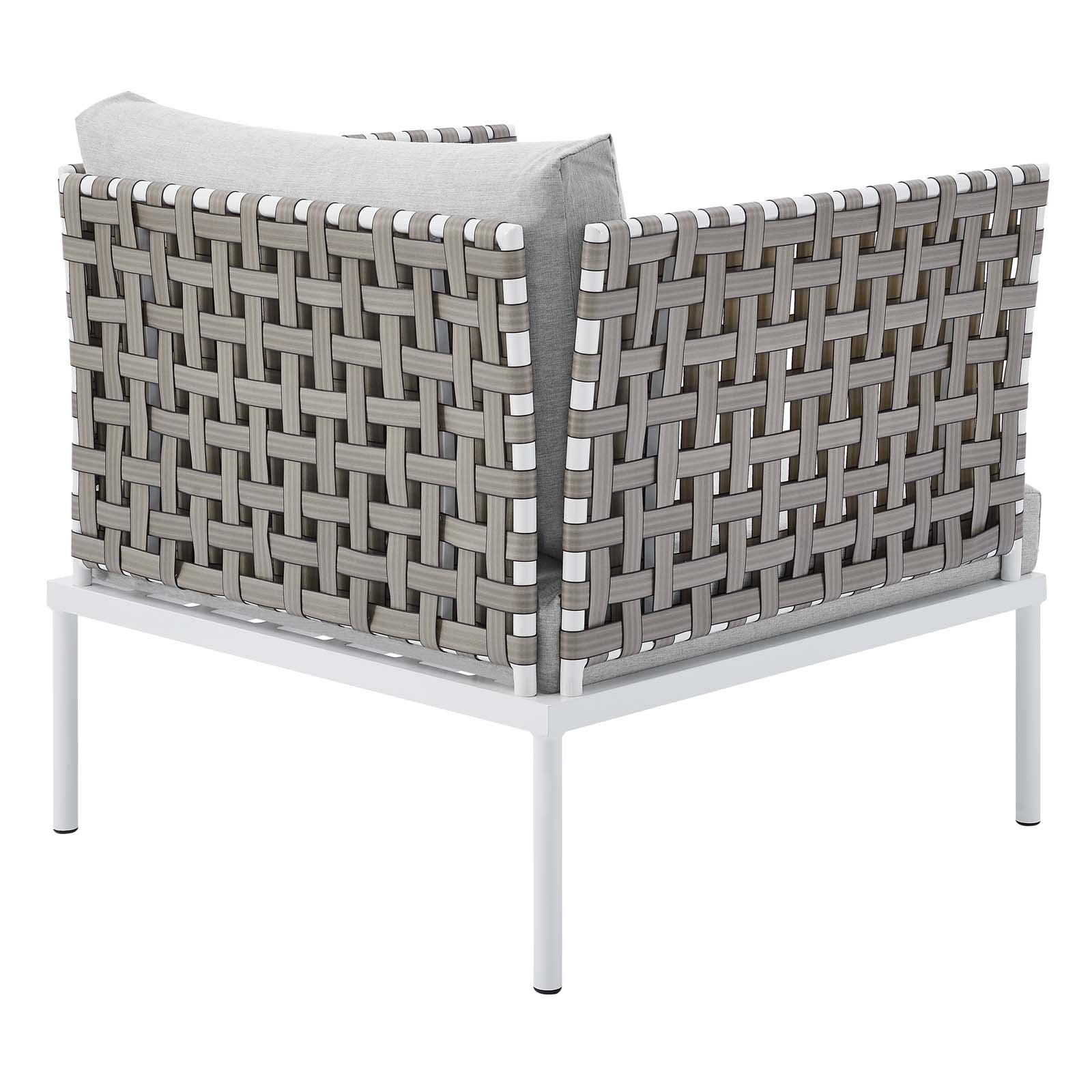 Modway Harmony Sunbrella® Basket Weave Outdoor Patio Aluminum Armchair | Outdoor Chairs | 