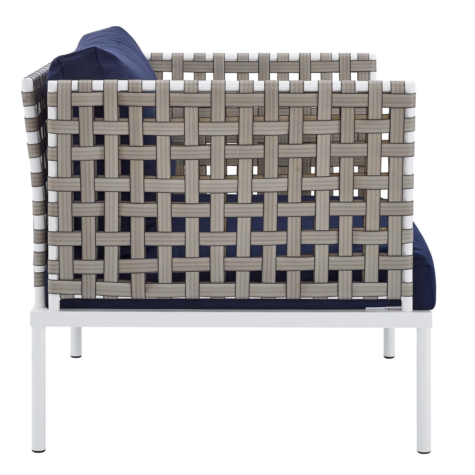 Modway Harmony Sunbrella® Basket Weave Outdoor Patio Aluminum Armchair | Outdoor Chairs | 