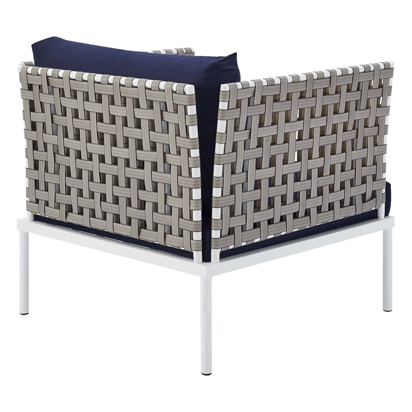 Modway Harmony Sunbrella® Basket Weave Outdoor Patio Aluminum Armchair | Outdoor Chairs | 