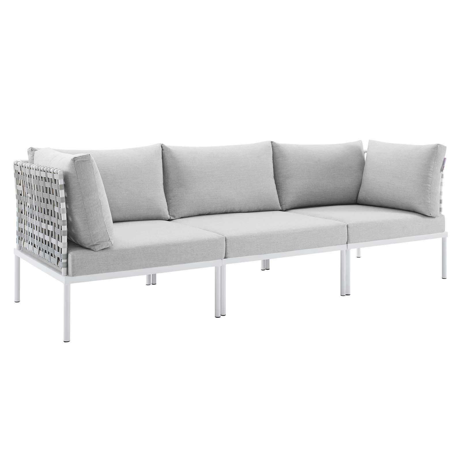 Modway Harmony Sunbrella® Basket Weave Outdoor Patio Aluminum Sofa | Outdoor Sofas, Loveseats & Sectionals | 
