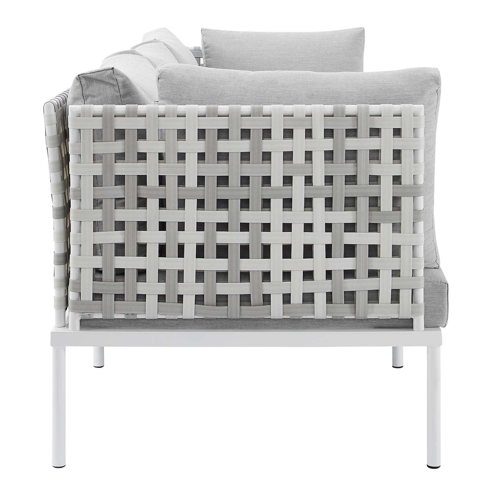 Modway Harmony Sunbrella® Basket Weave Outdoor Patio Aluminum Sofa | Outdoor Sofas, Loveseats & Sectionals | 