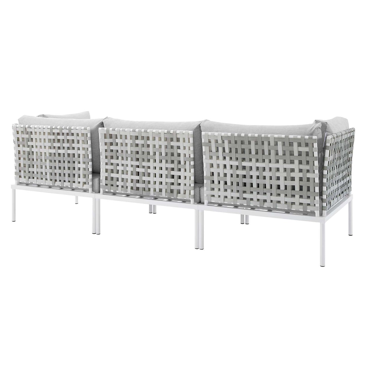 Modway Harmony Sunbrella® Basket Weave Outdoor Patio Aluminum Sofa | Outdoor Sofas, Loveseats & Sectionals | 