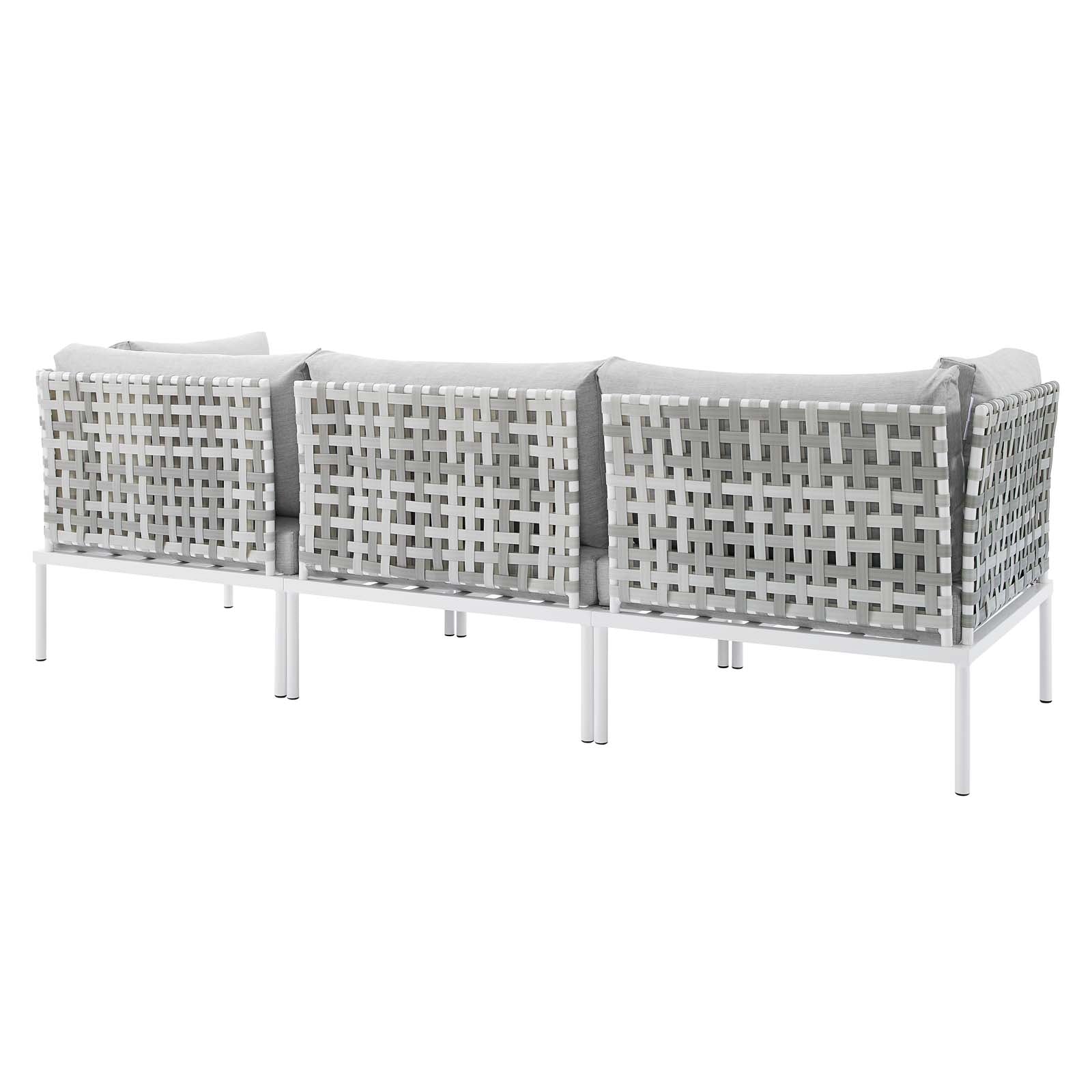 Modway Harmony Sunbrella® Basket Weave Outdoor Patio Aluminum Sofa | Outdoor Sofas, Loveseats & Sectionals | 