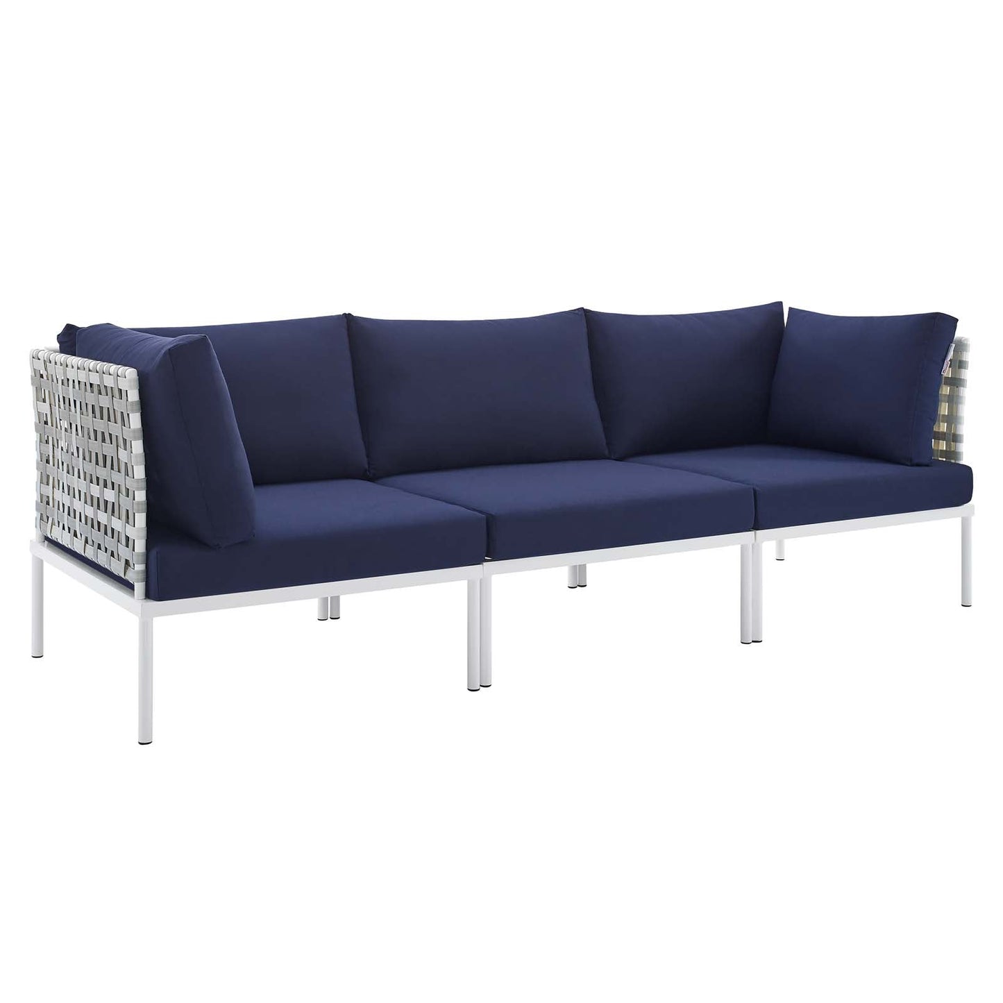 Modway Harmony Sunbrella® Basket Weave Outdoor Patio Aluminum Sofa | Outdoor Sofas, Loveseats & Sectionals | 