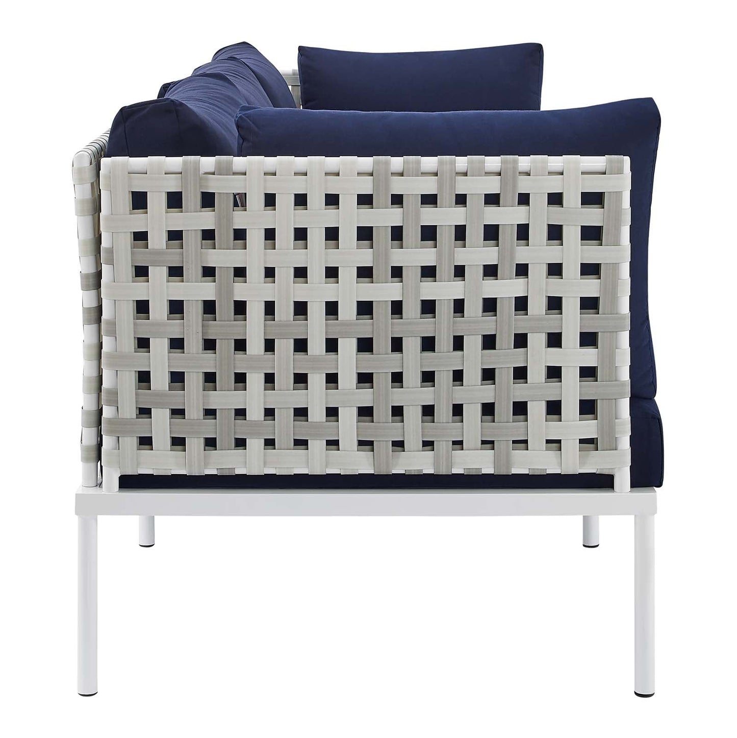 Modway Harmony Sunbrella® Basket Weave Outdoor Patio Aluminum Sofa | Outdoor Sofas, Loveseats & Sectionals | 