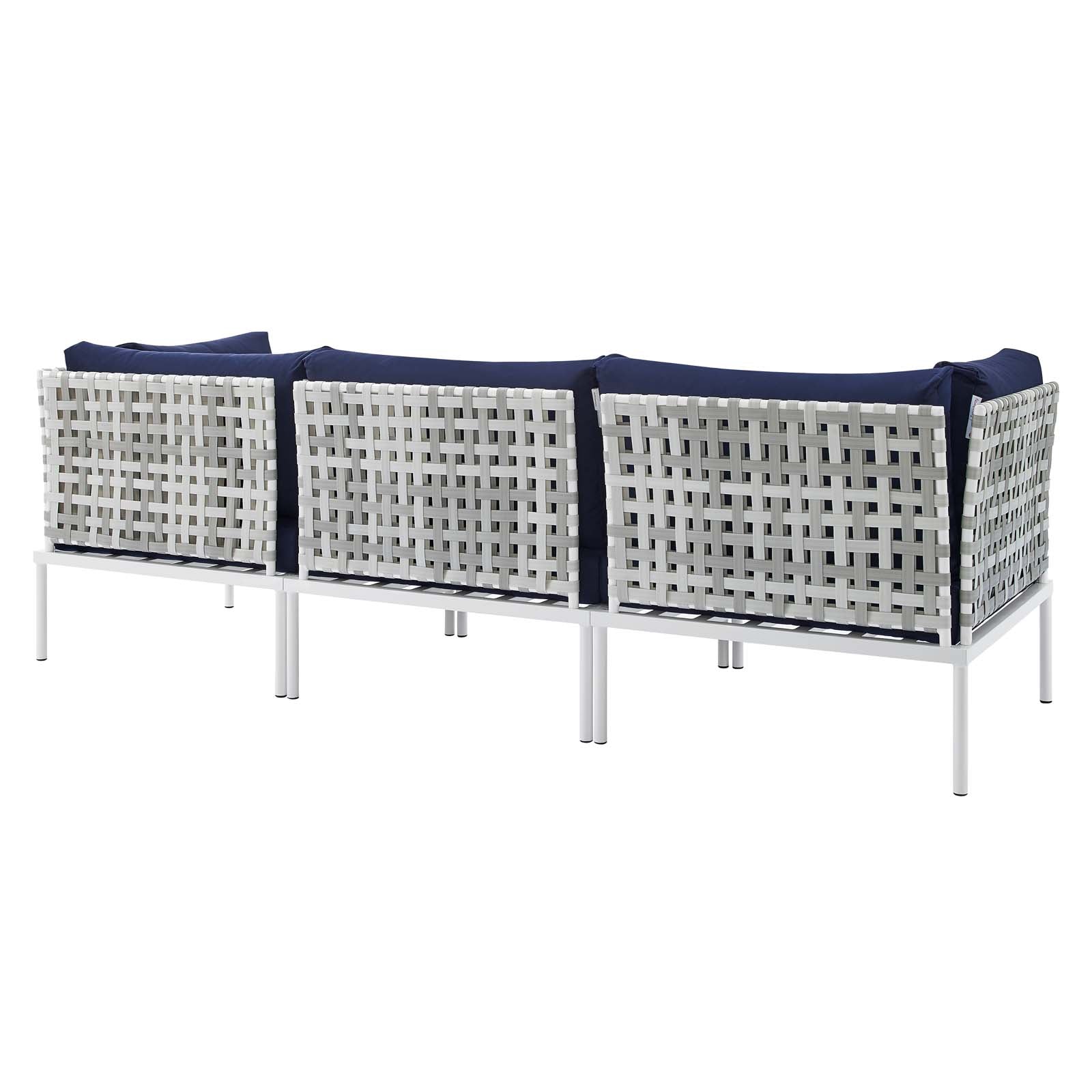 Modway Harmony Sunbrella® Basket Weave Outdoor Patio Aluminum Sofa | Outdoor Sofas, Loveseats & Sectionals | 