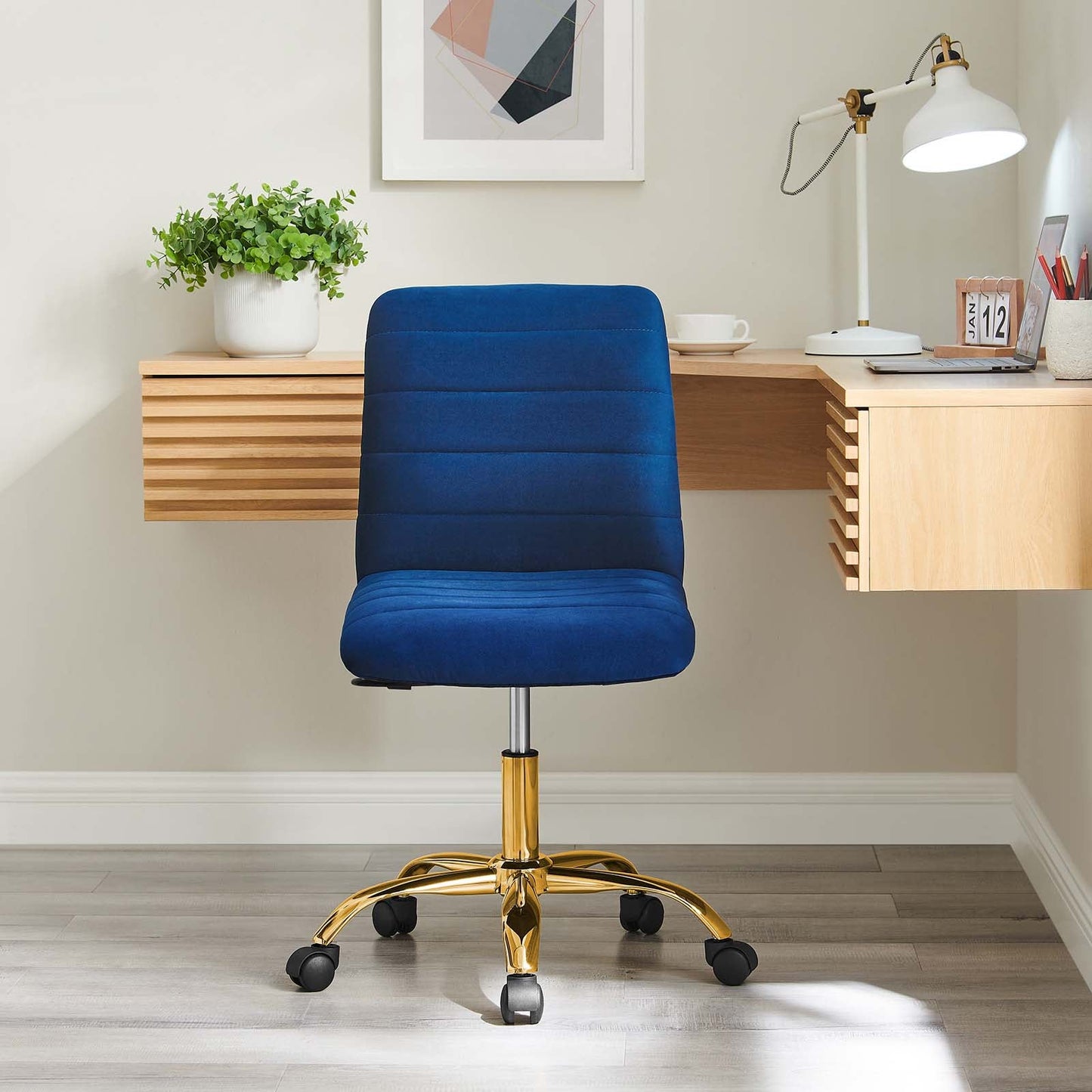 Ripple Armless Performance Velvet Office Chair By Modway - EEI-4972 | Office Chairs | Modishstore - 40