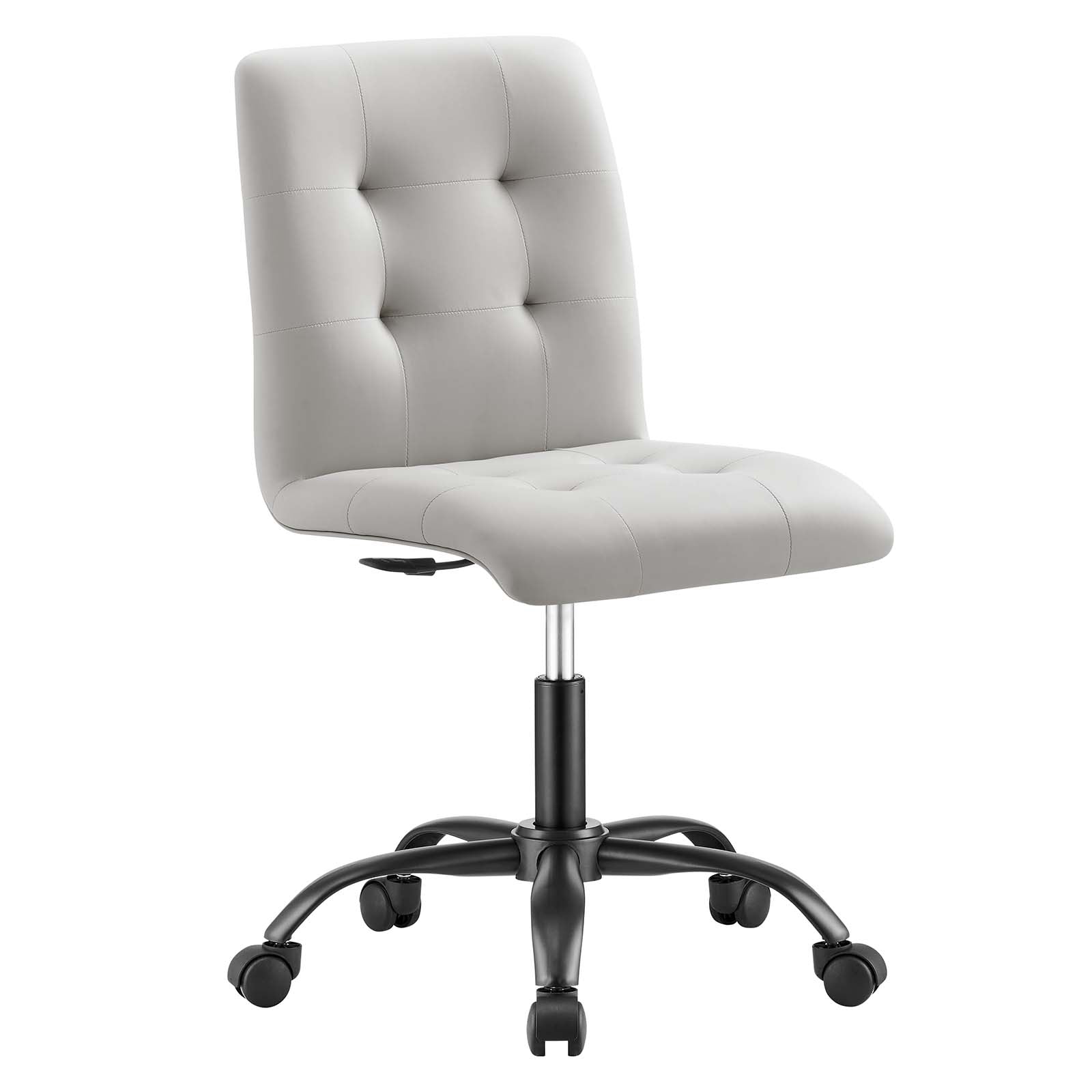 Prim Armless Vegan Leather Office Chair By Modway - EEI-4975 | Office Chairs | Modishstore - 2