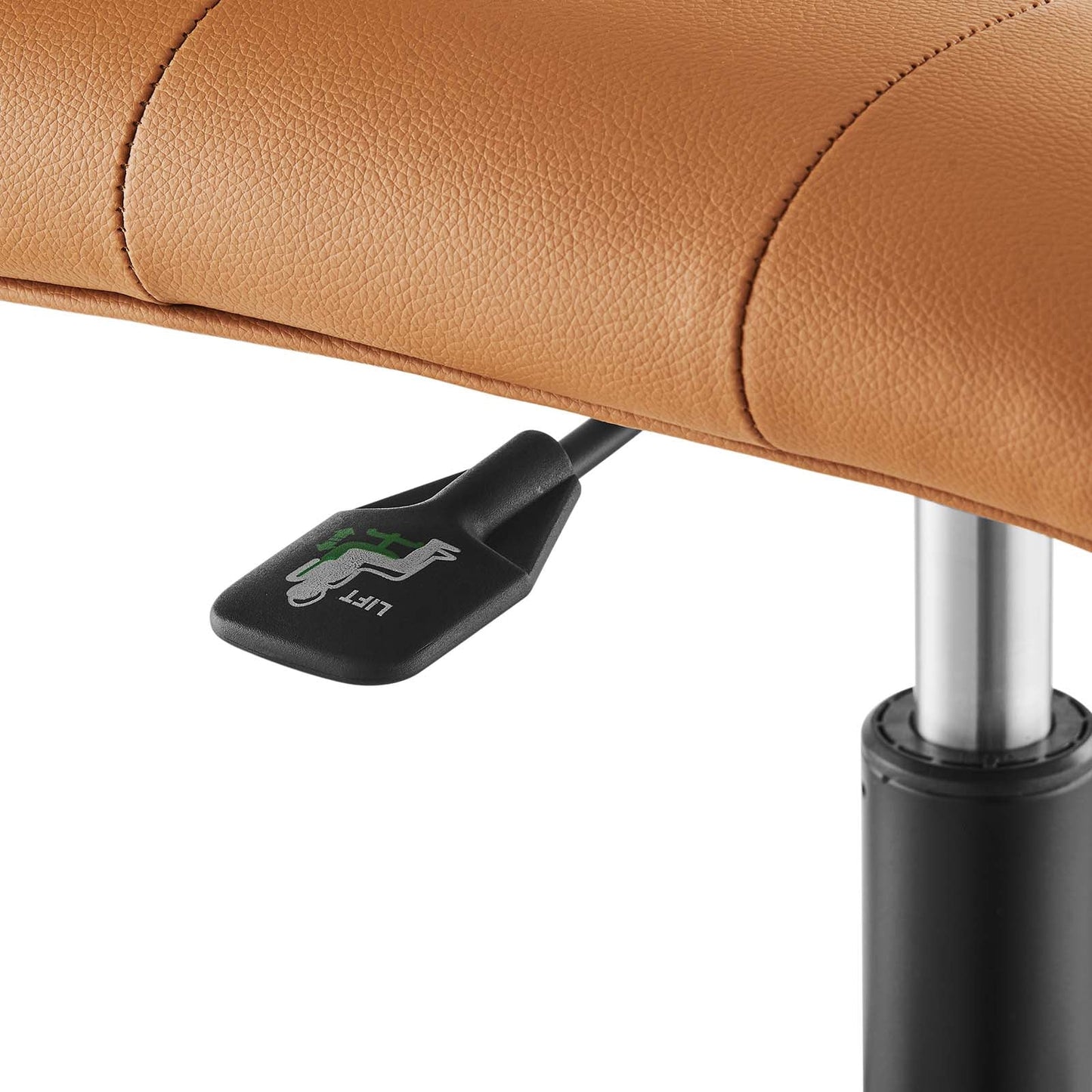 Prim Armless Vegan Leather Office Chair By Modway - EEI-4975 | Office Chairs | Modishstore - 13
