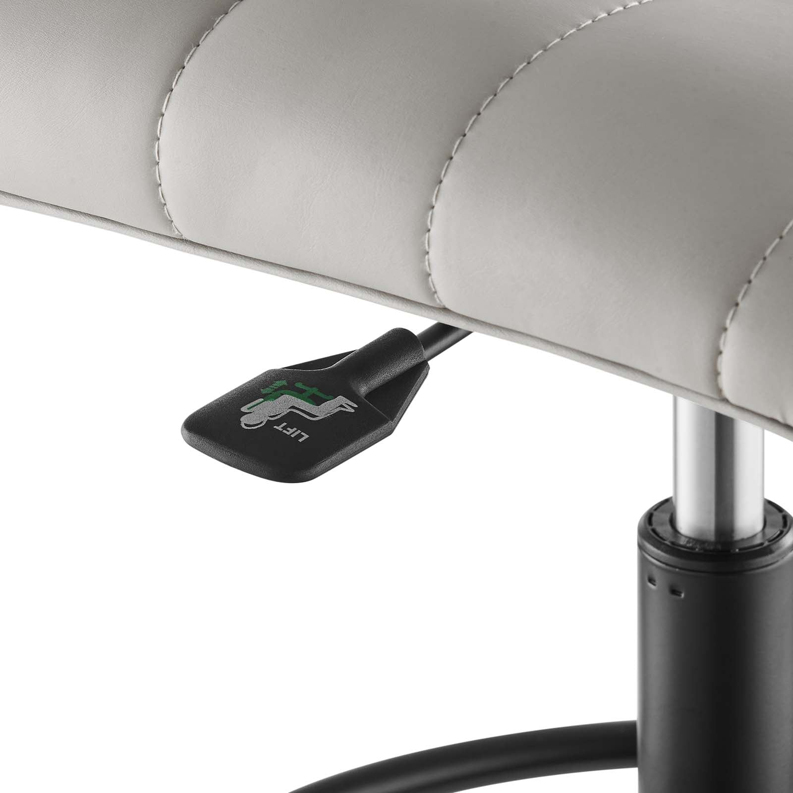 Ripple Armless Vegan Leather Drafting Chair By Modway - EEI-4978 | Office Chairs | Modishstore - 6