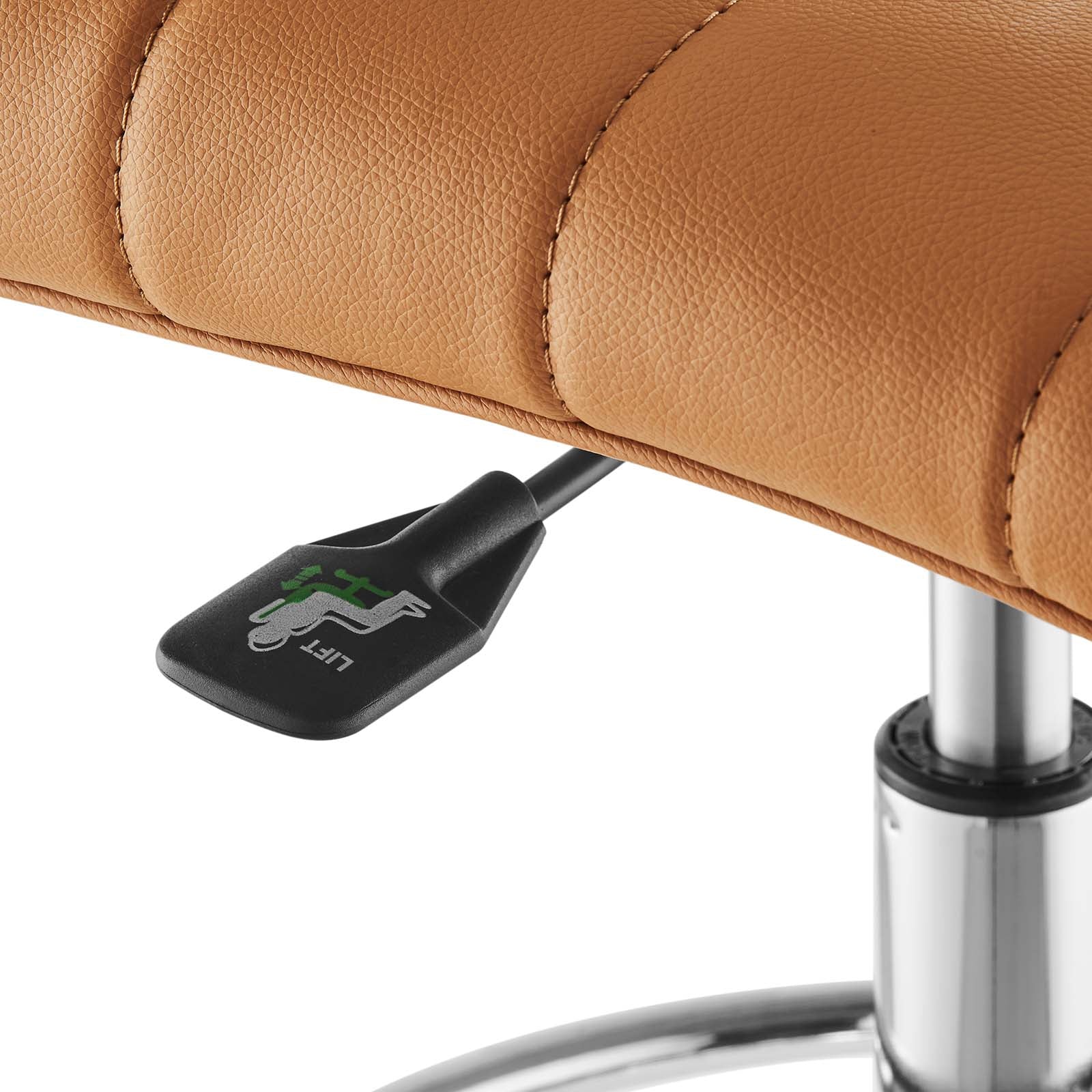 Ripple Armless Vegan Leather Drafting Chair By Modway - EEI-4980 | Office Chairs | Modishstore - 29