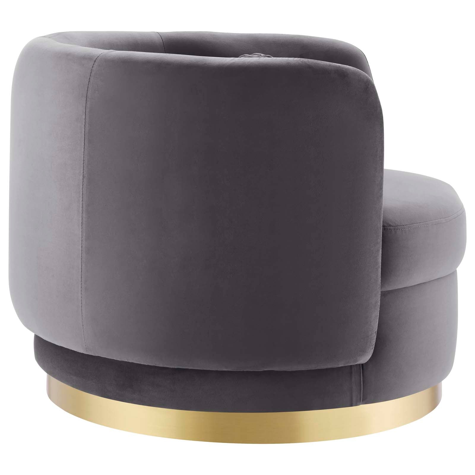 Relish Performance Velvet Performance Velvet Swivel Chair By Modway | Armchairs | Modishstore-3