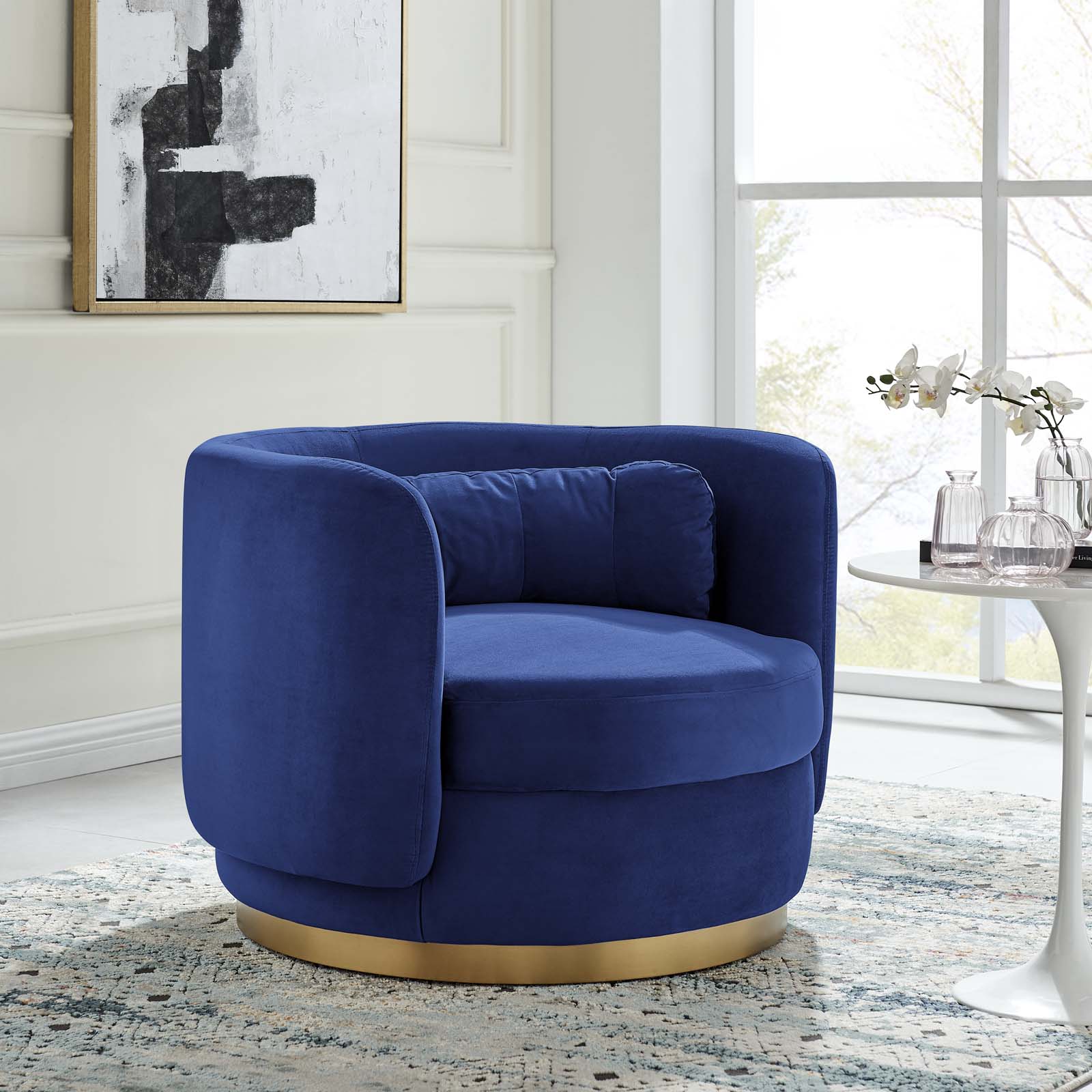 Relish Performance Velvet Performance Velvet Swivel Chair By Modway | Armchairs | Modishstore-14