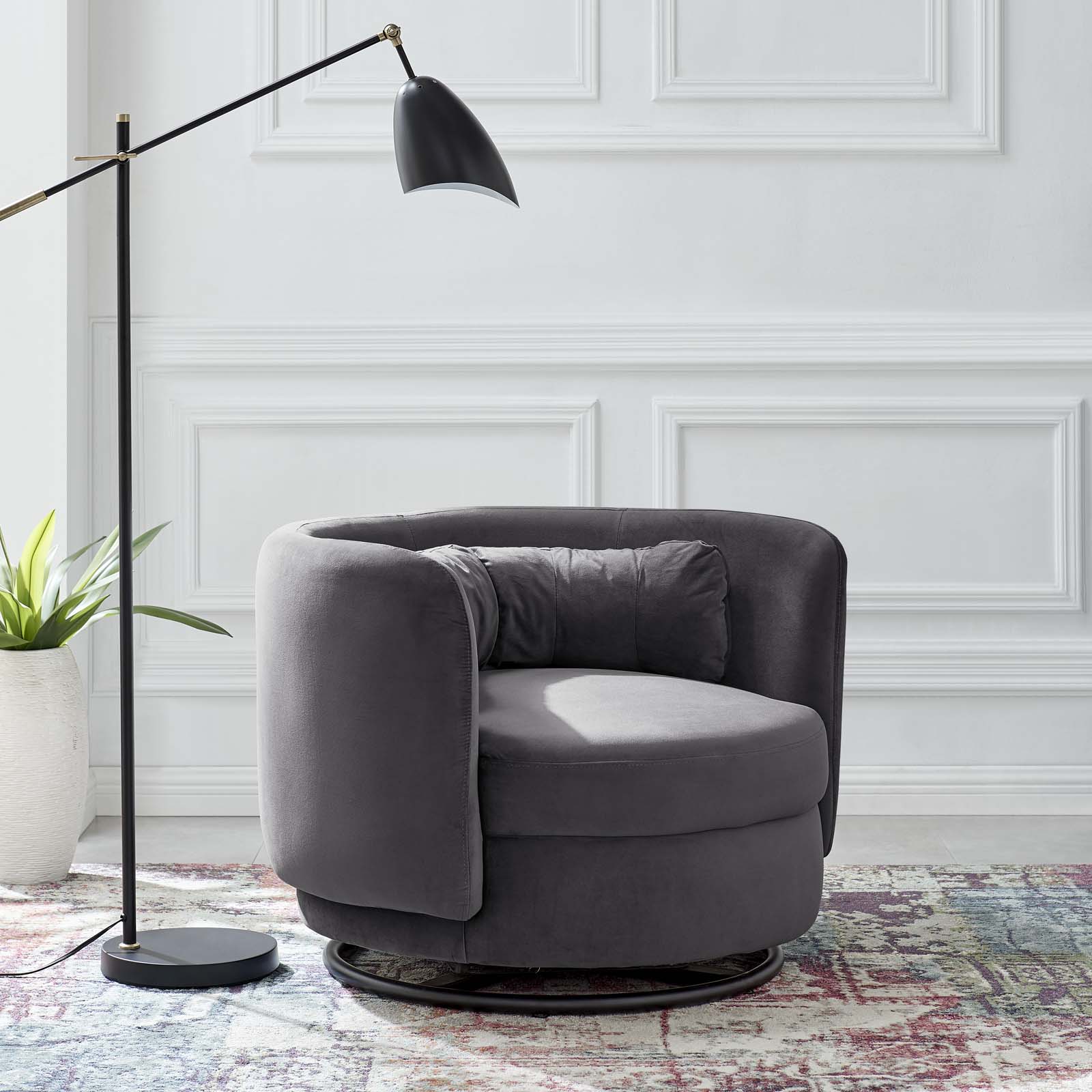 Relish Performance Velvet Performance Velvet Swivel Chair By Modway | Armchairs | Modishstore-15