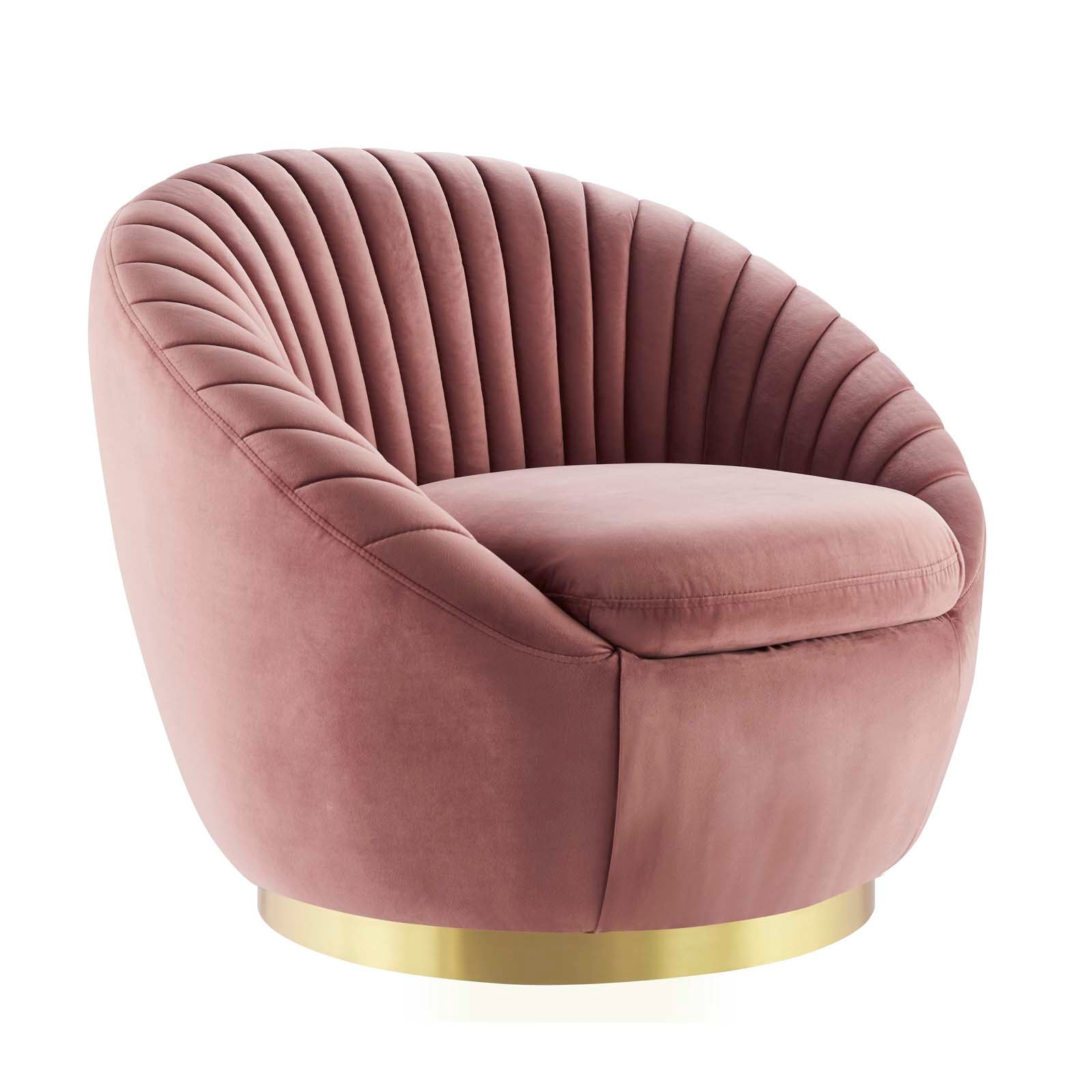 Whirr Tufted Performance Velvet Performance Velvet Swivel Chair By Modway | Armchairs | Modishstore-2