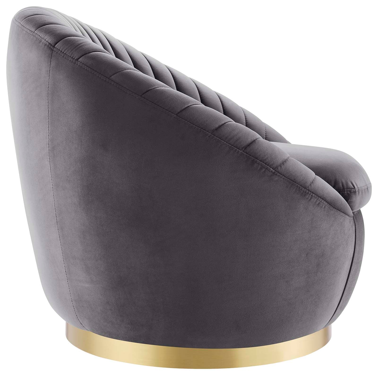 Whirr Tufted Performance Velvet Performance Velvet Swivel Chair By Modway | Armchairs | Modishstore-9