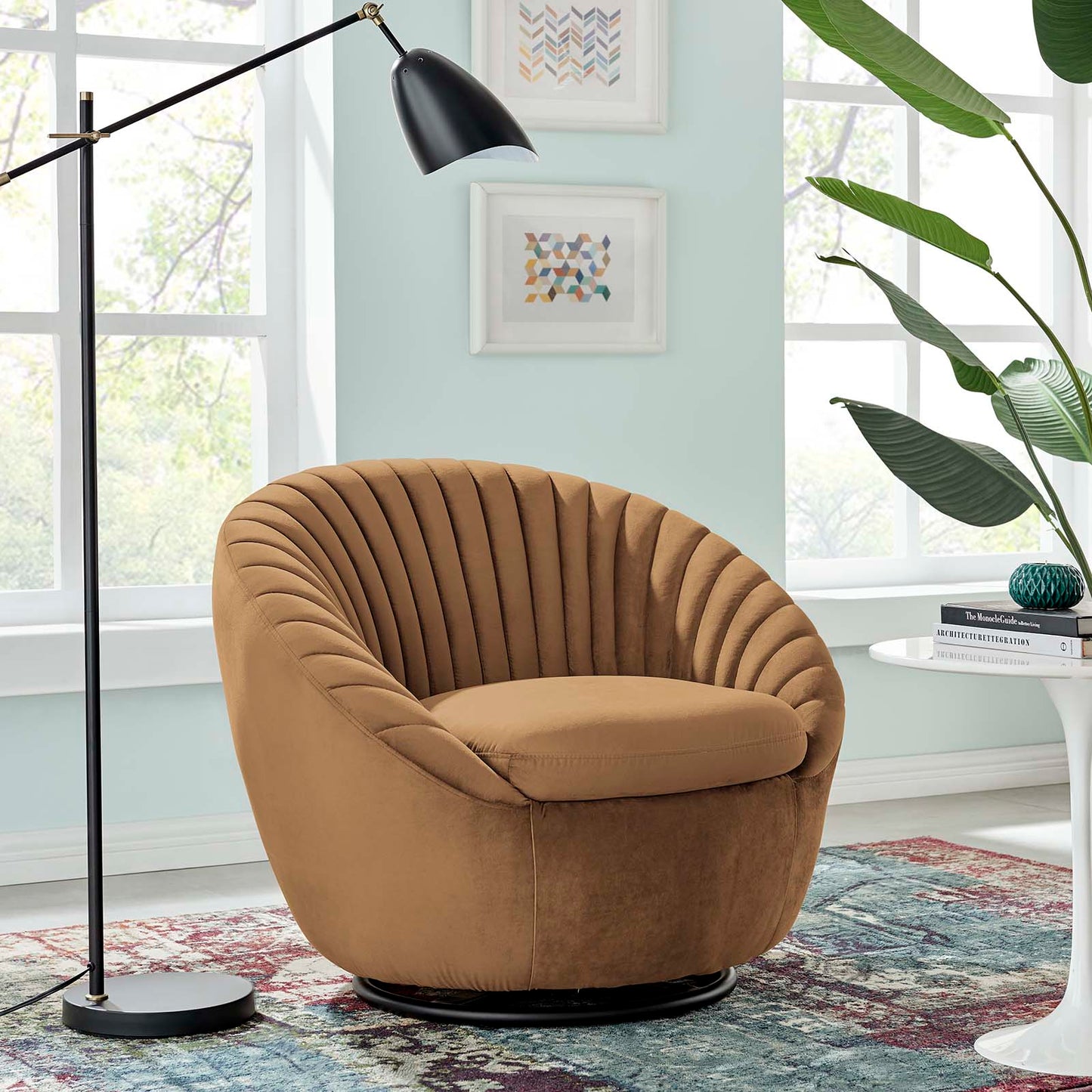 Whirr Tufted Performance Velvet Performance Velvet Swivel Chair By Modway | Armchairs | Modishstore