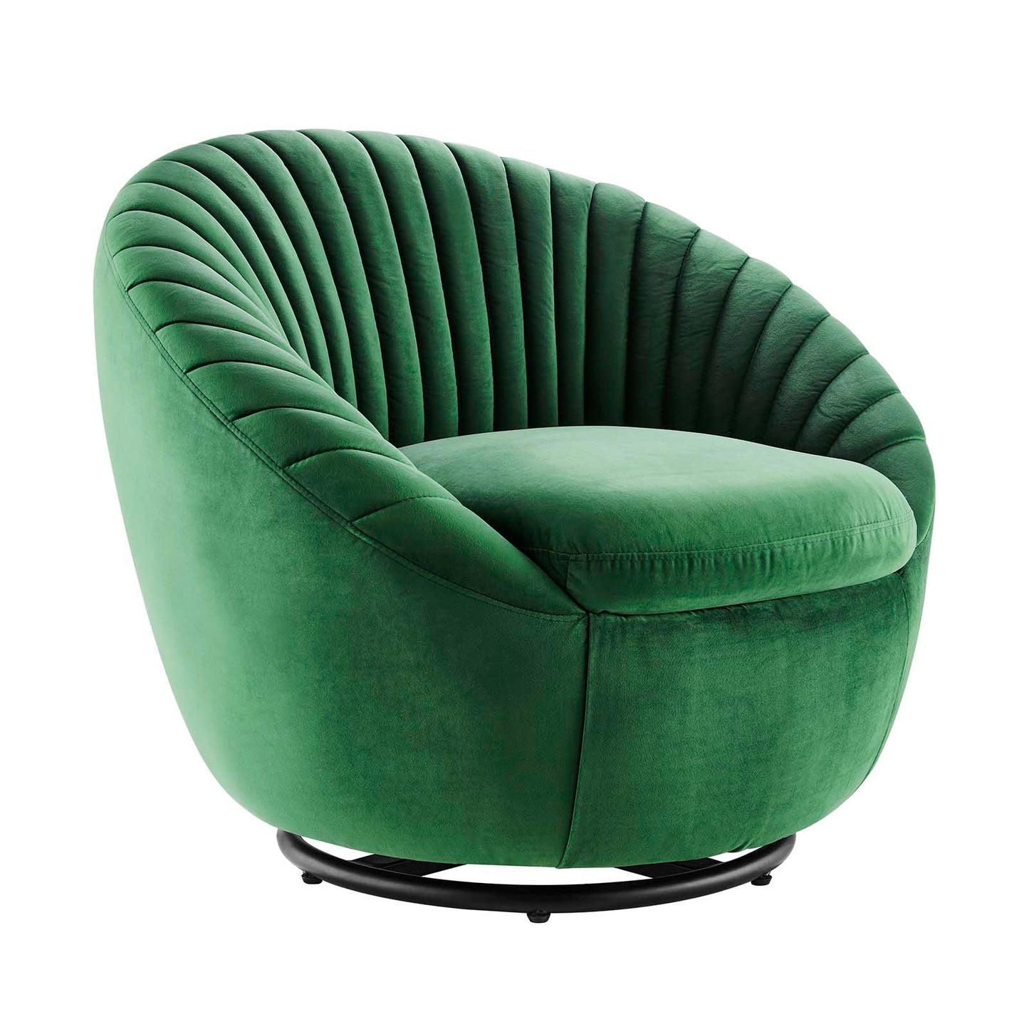 Whirr Tufted Performance Velvet Performance Velvet Swivel Chair By Modway | Armchairs | Modishstore-8