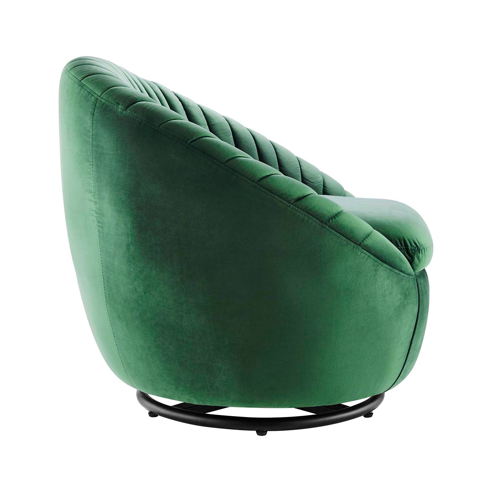 Whirr Tufted Performance Velvet Performance Velvet Swivel Chair By Modway | Armchairs | Modishstore-9