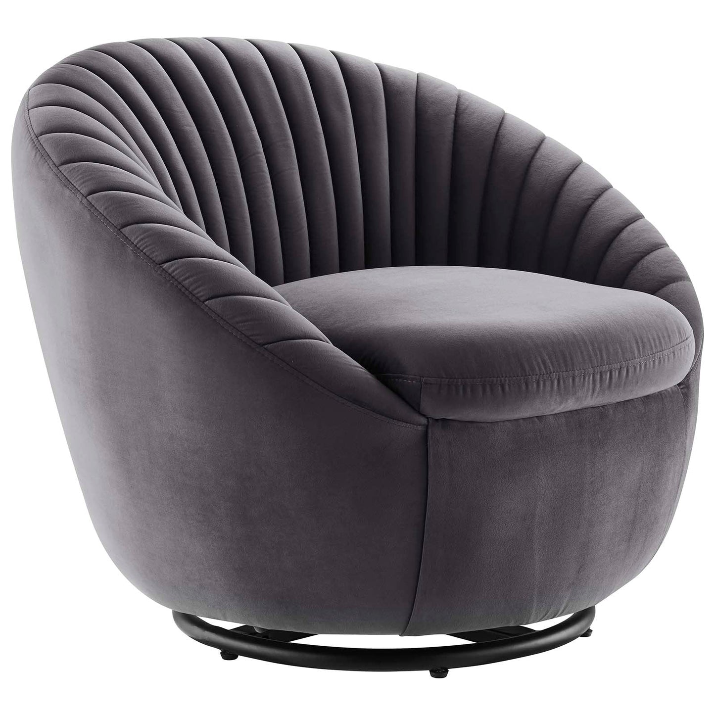 Whirr Tufted Performance Velvet Performance Velvet Swivel Chair By Modway | Armchairs | Modishstore-15