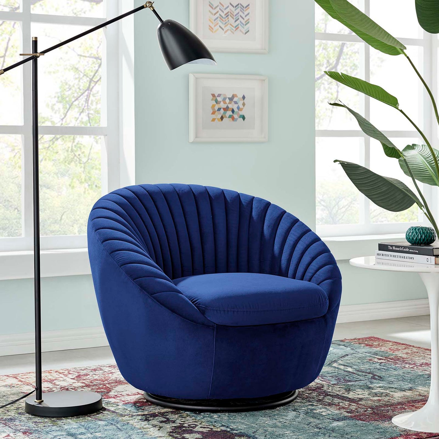 Whirr Tufted Performance Velvet Performance Velvet Swivel Chair By Modway | Armchairs | Modishstore-28