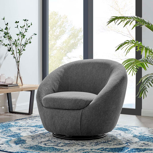 Buttercup Fabric Upholstered Upholstered Fabric Swivel Chair By Modway | Armchairs