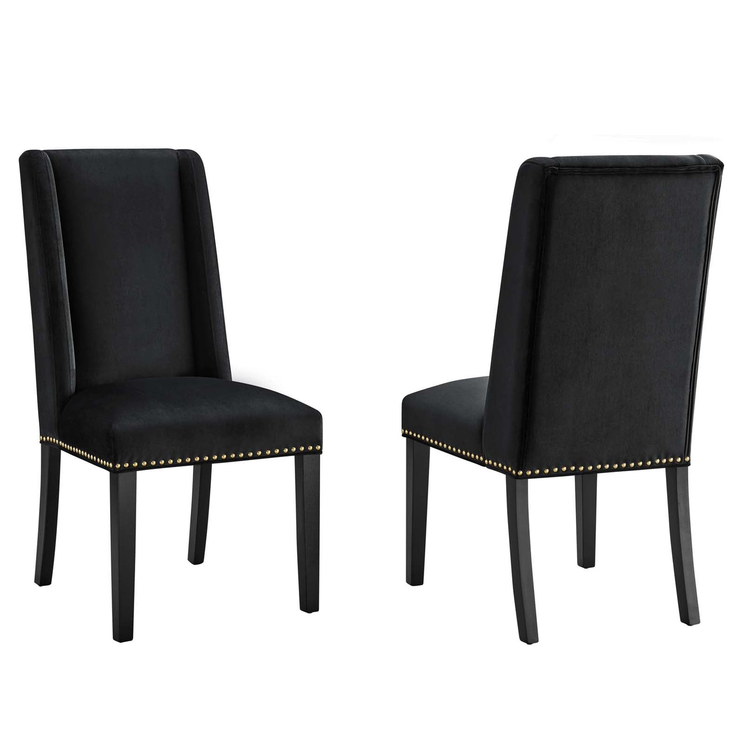 Baron Performance Velvet Dining Chairs - Set of 2 By Modway | Dining Chairs