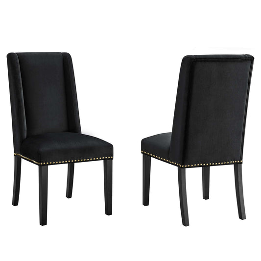 Baron Performance Velvet Dining Chairs - Set of 2 By Modway | Dining Chairs