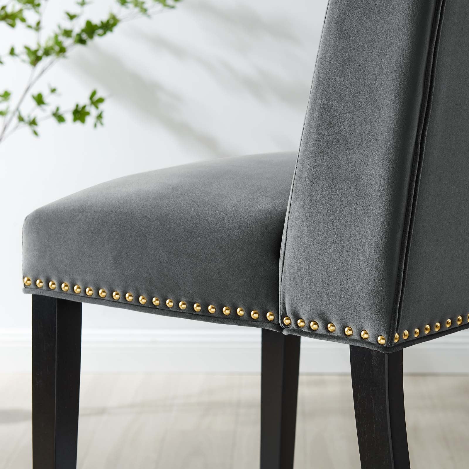 Baron Performance Velvet Dining Chairs - Set of 2 By Modway | Dining Chairs | 