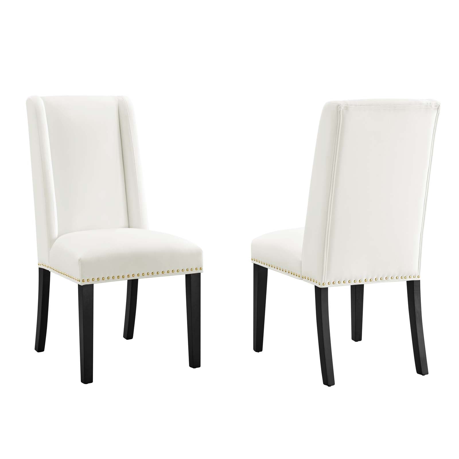 Baron Performance Velvet Dining Chairs - Set of 2 By Modway | Dining Chairs | 