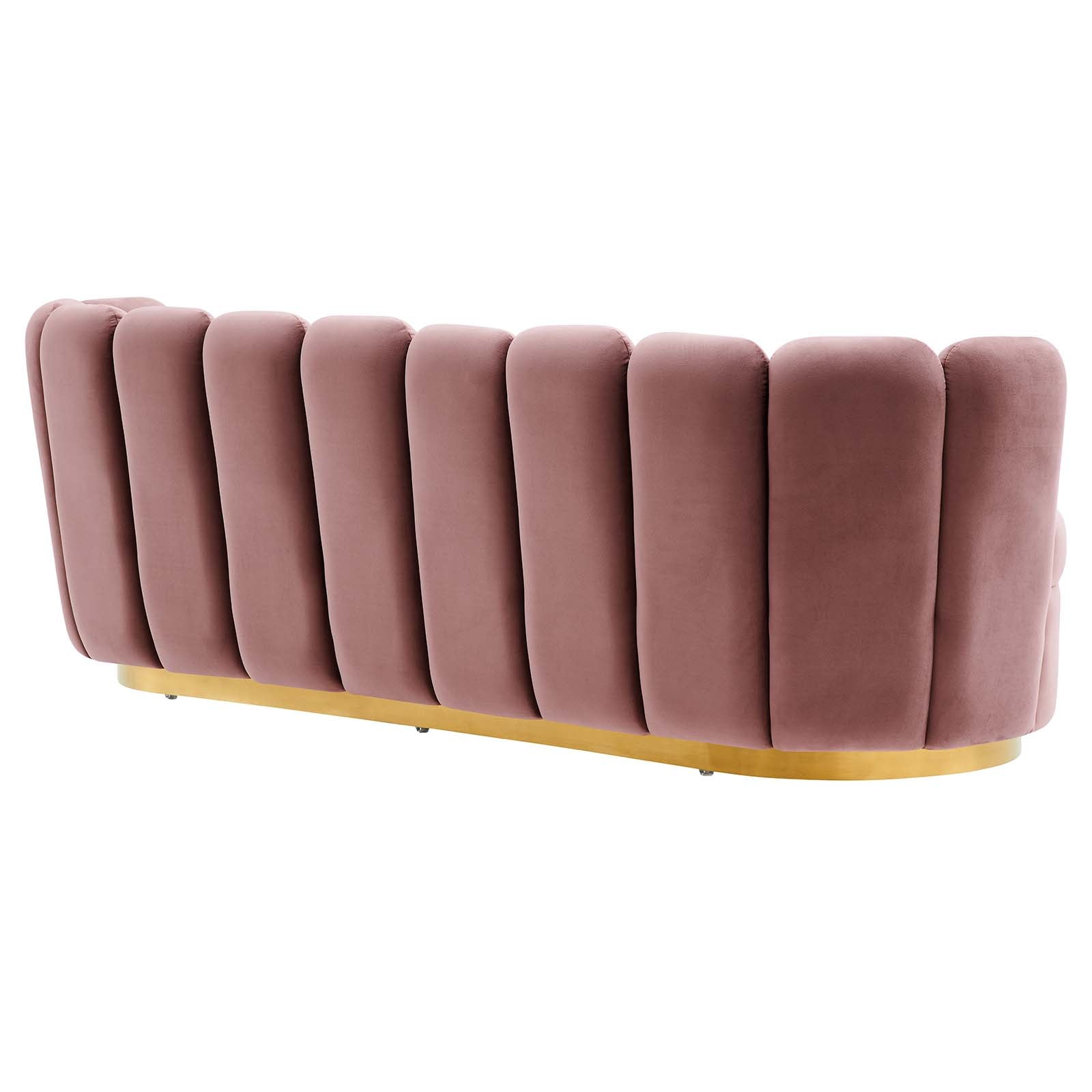 Victoria Channel Tufted Performance Velvet Sofa By Modway | Sofas | Modishstore-6