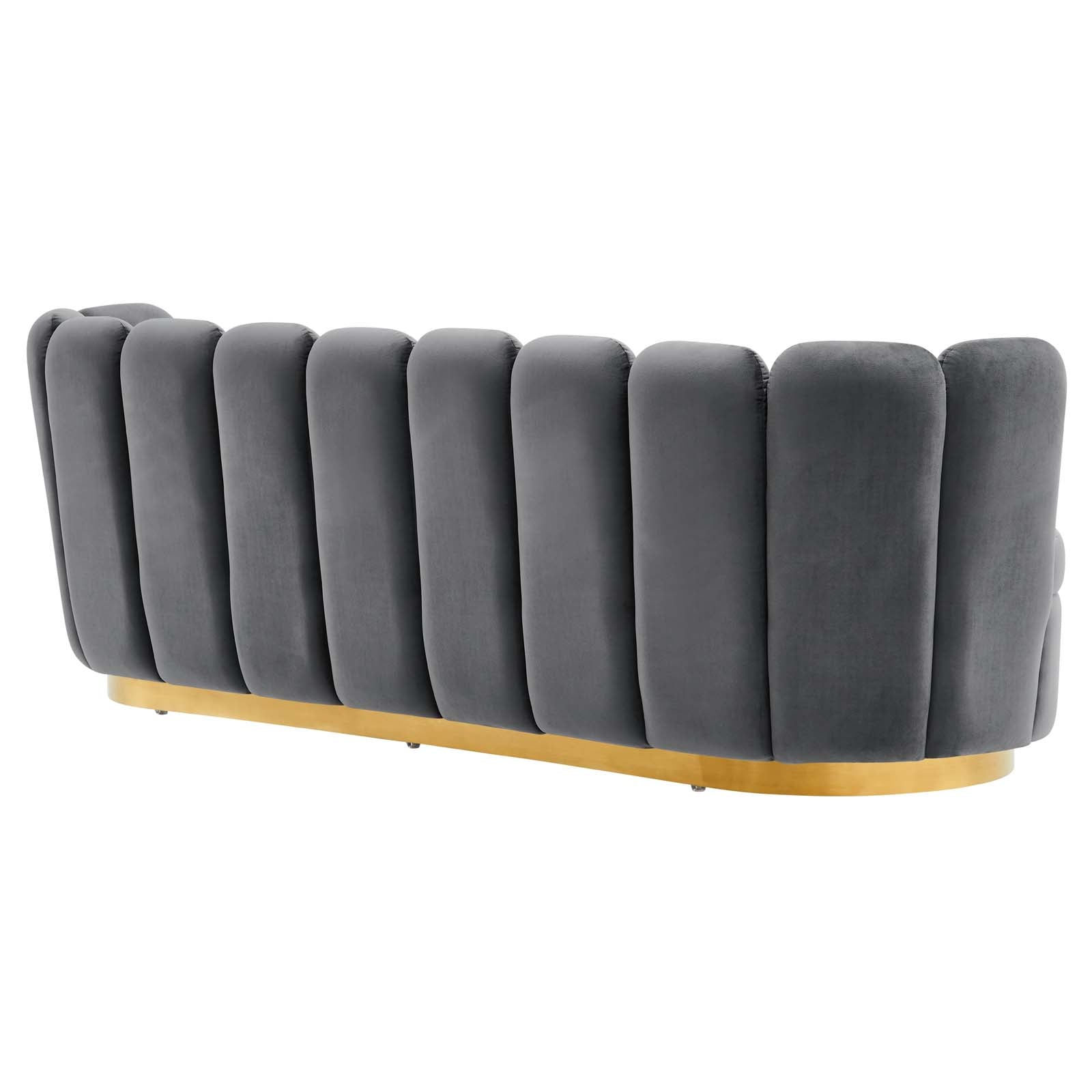 Victoria Channel Tufted Performance Velvet Sofa By Modway | Sofas | Modishstore-14