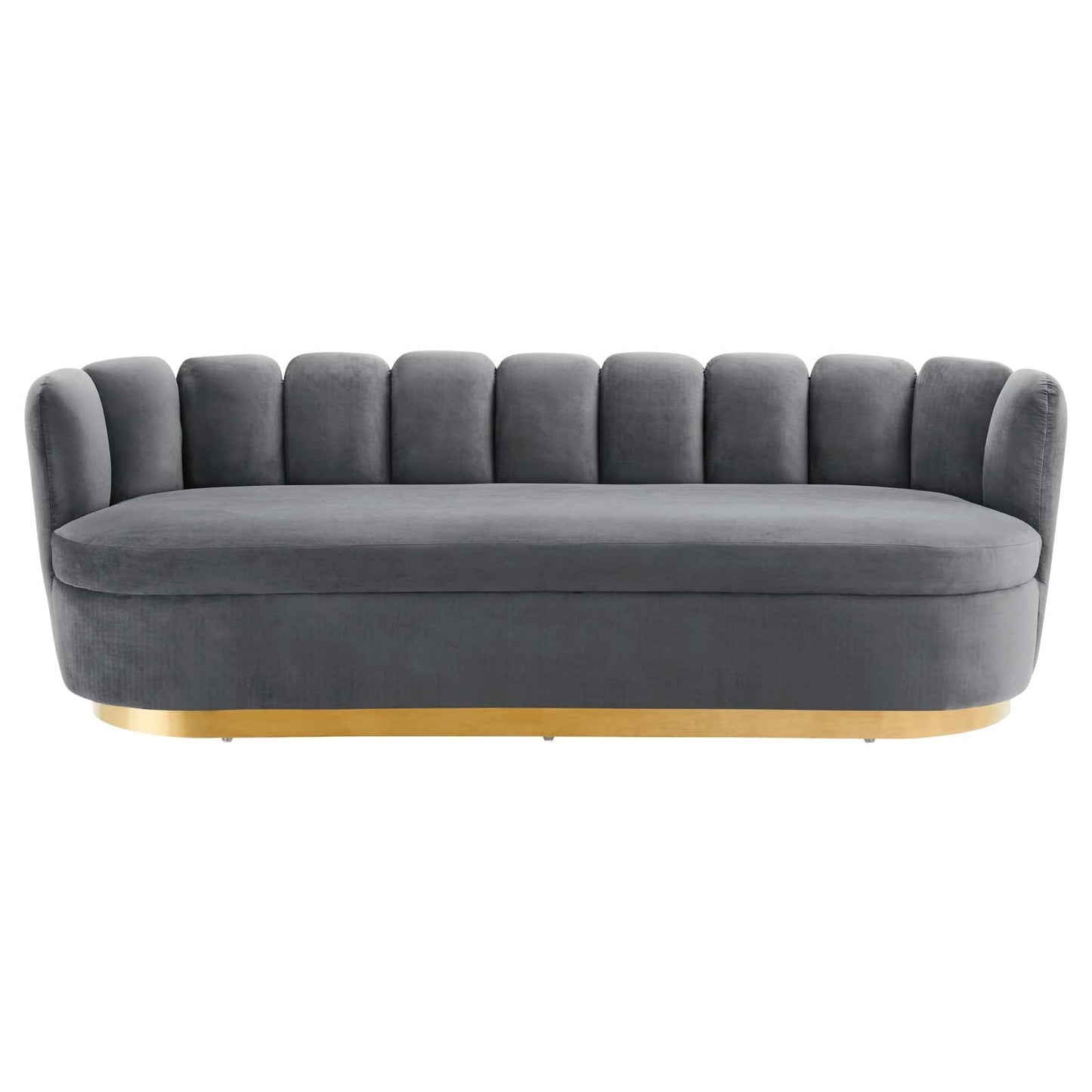 Victoria Channel Tufted Performance Velvet Sofa By Modway | Sofas | Modishstore-15