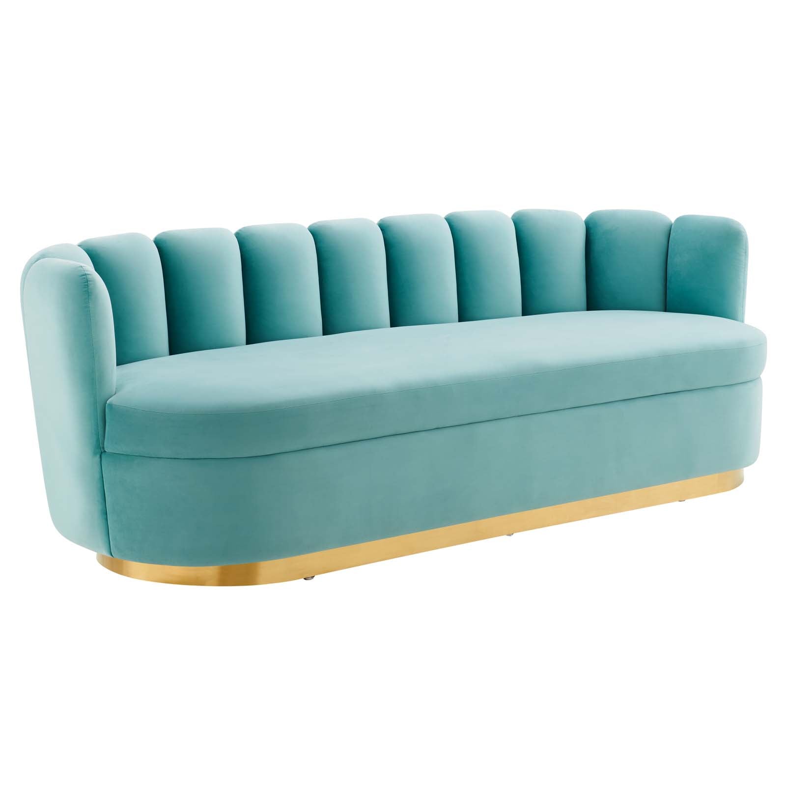 Victoria Channel Tufted Performance Velvet Sofa By Modway | Sofas | Modishstore-18