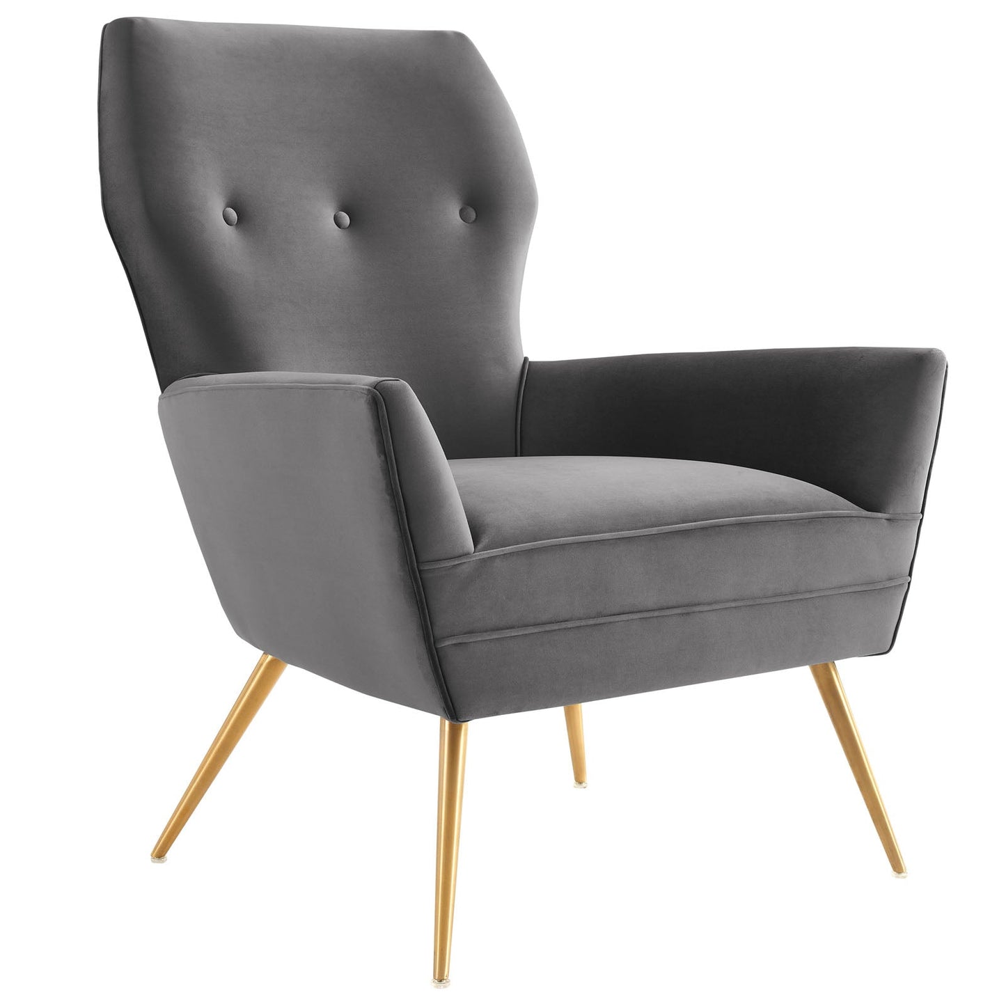 Renata Button Tufted Performance Velvet Armchair By Modway | Armchairs | Modishstore-2