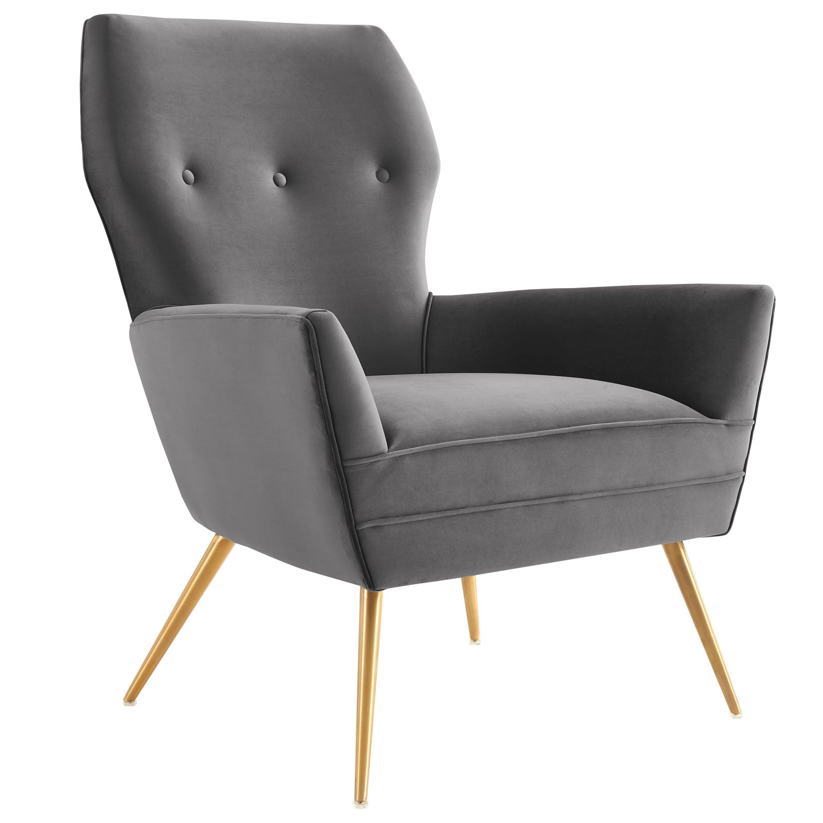 Renata Button Tufted Performance Velvet Armchair By Modway | Armchairs | Modishstore-2