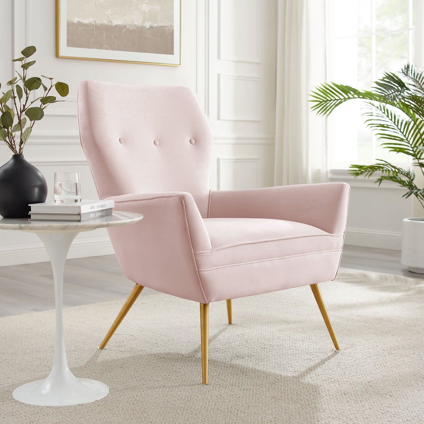 Renata Button Tufted Performance Velvet Armchair By Modway | Armchairs | Modishstore-17