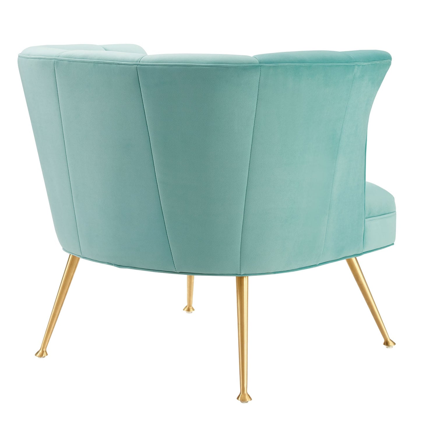 Veronica Channel Tufted Performance Velvet Armchair By Modway | Armchairs | Modishstore-12